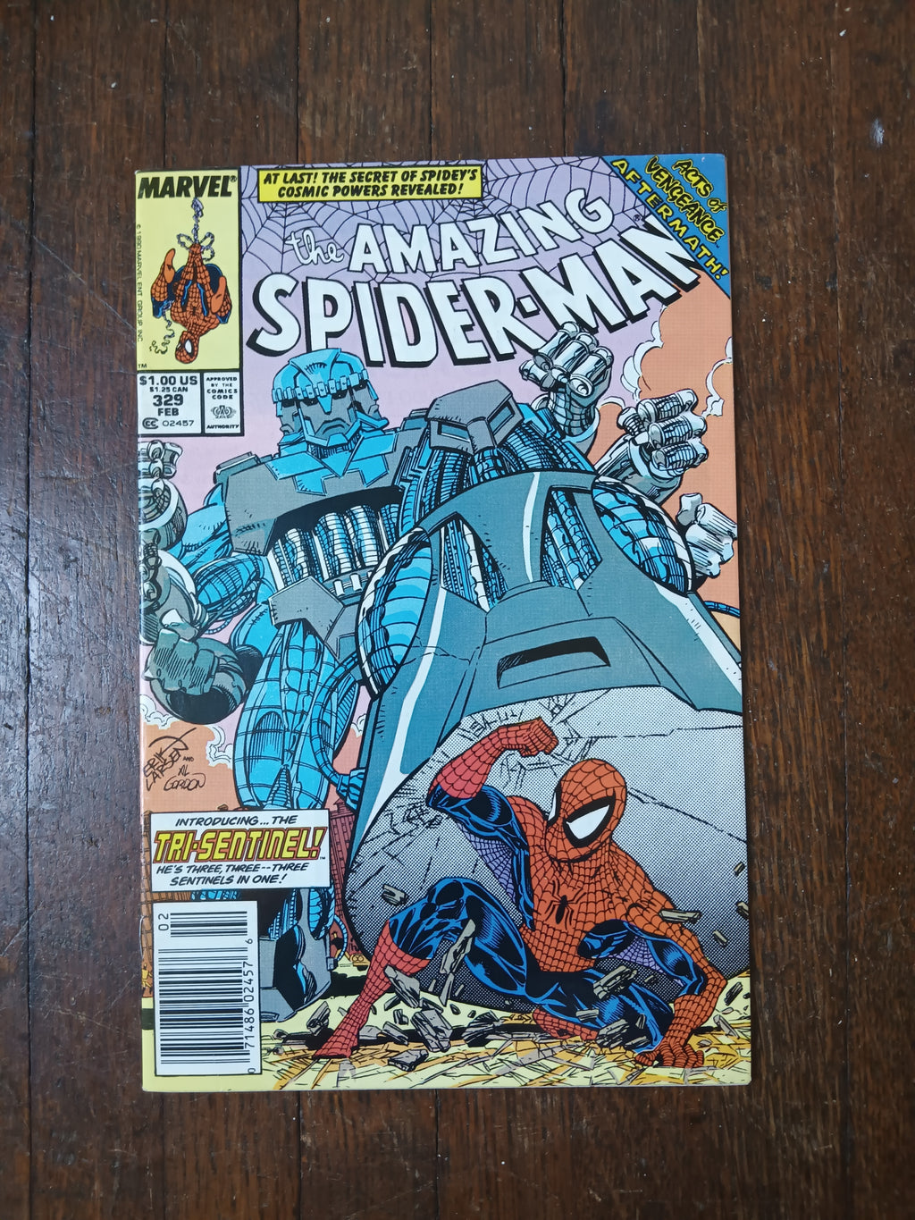 The Amazing Spider-man 329 Newsstand Variant Marvel Comic Book in Great Condition