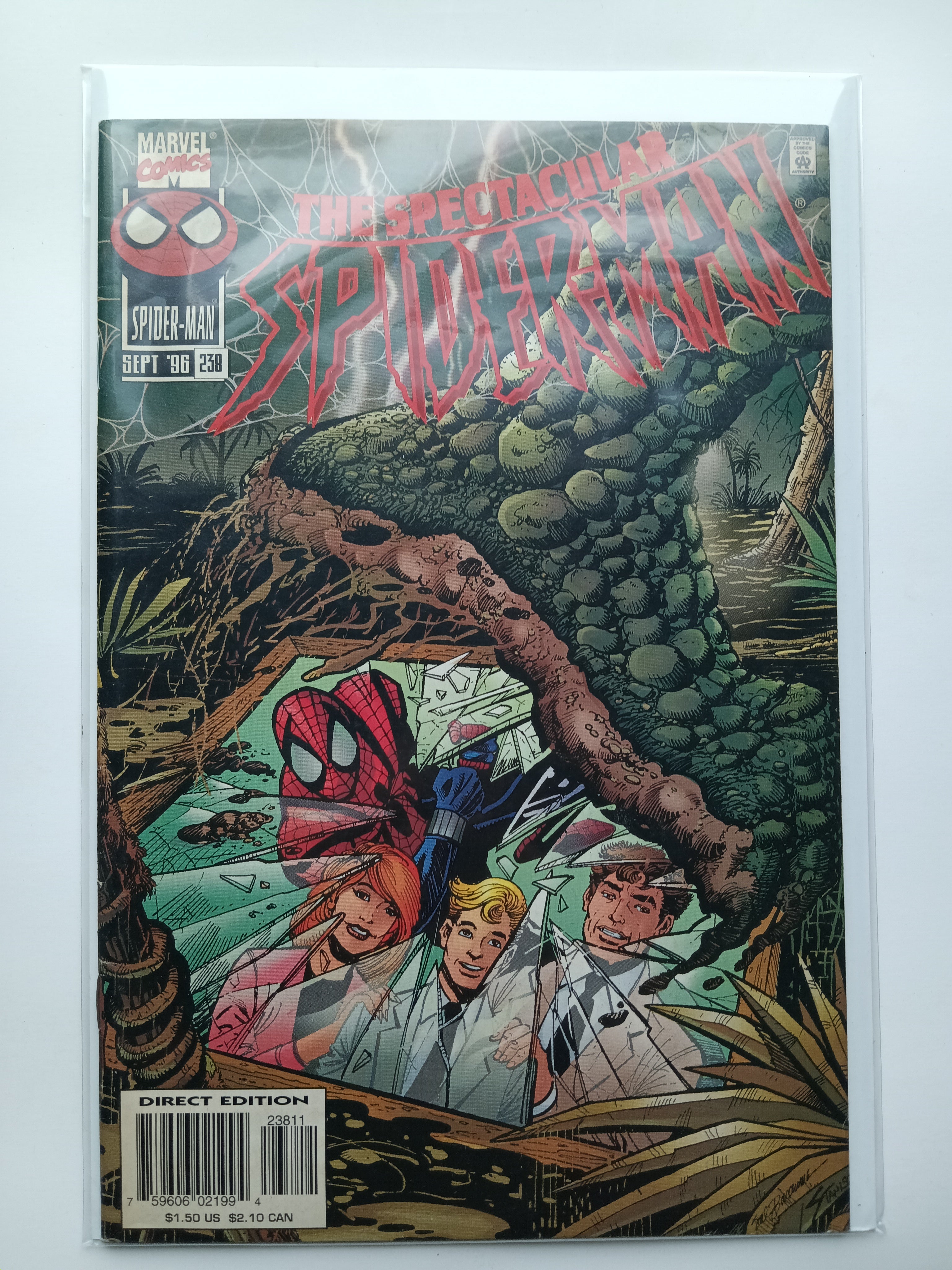 The Spectacular Spider-Man #238 Direct Edition Marvel Comic Book 1996 in Great Condition