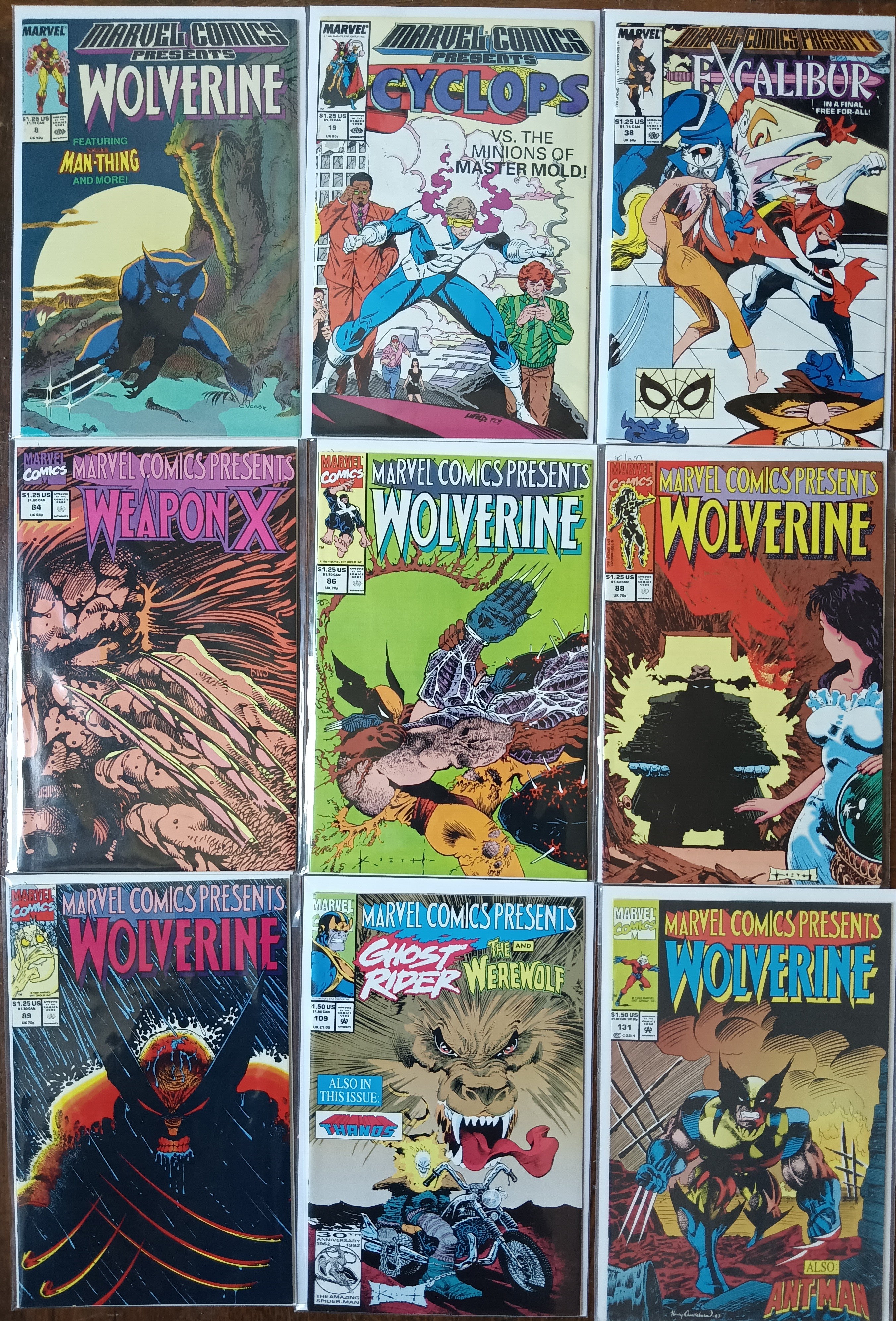 Marvel Comic Presents Comic Book Collection (read description)