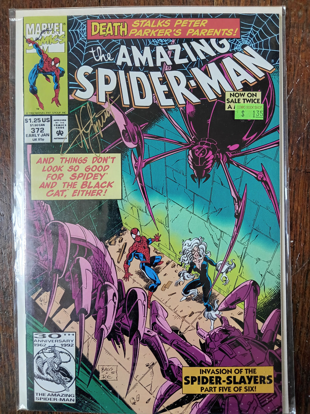 The Amazing Spider-man #364-372 Direct Edition Marvel Comic Books