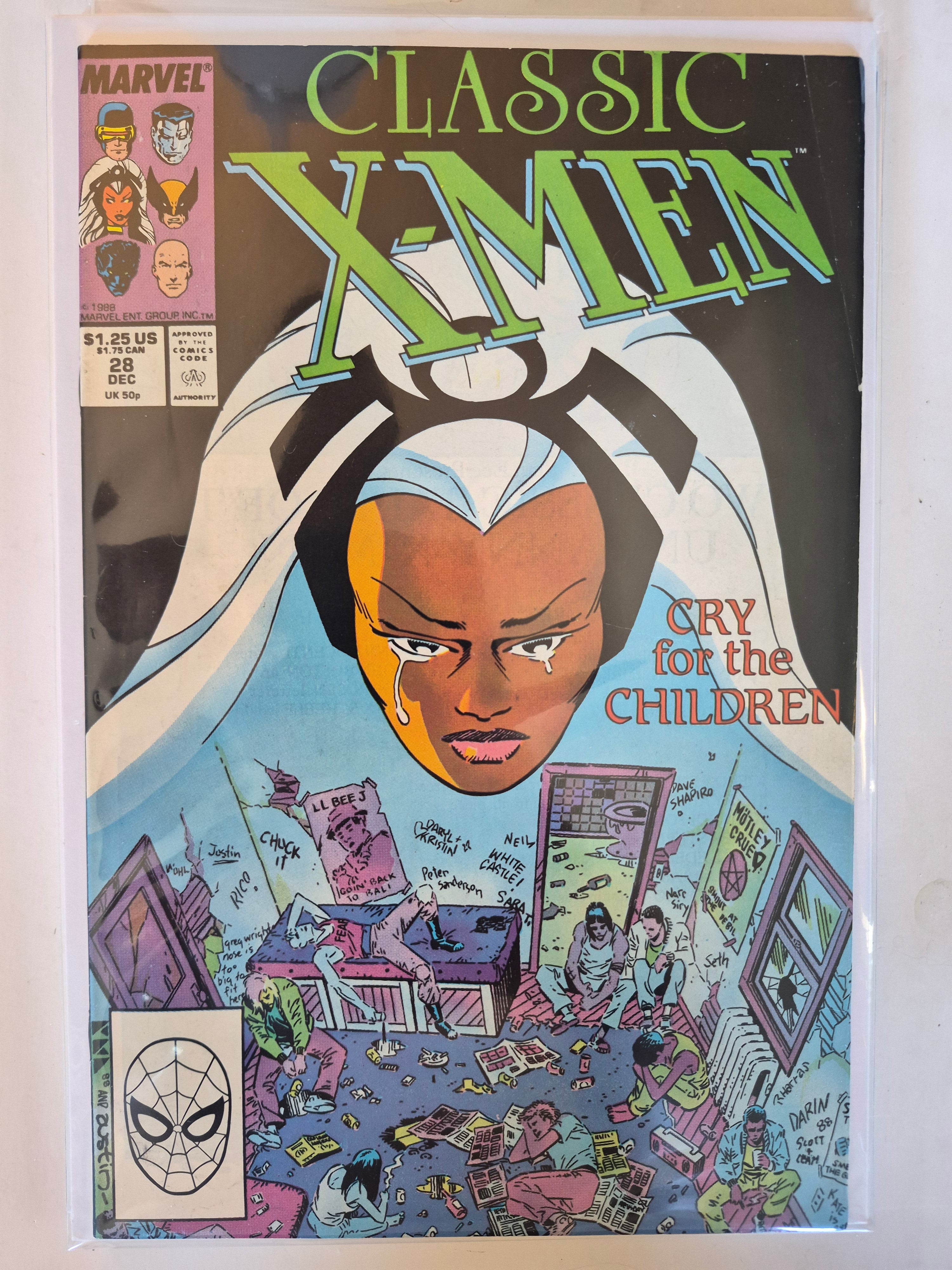 Classic X-men #28 Direct Edition Marvel Comic Book in Great Condition