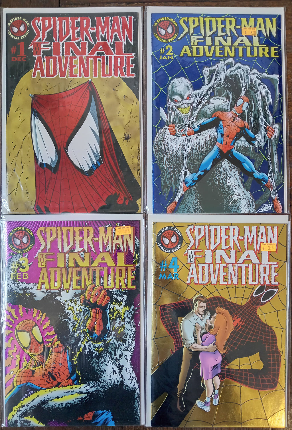 Spider-Man The Final Adventure #1-4 Marvel Comic Books