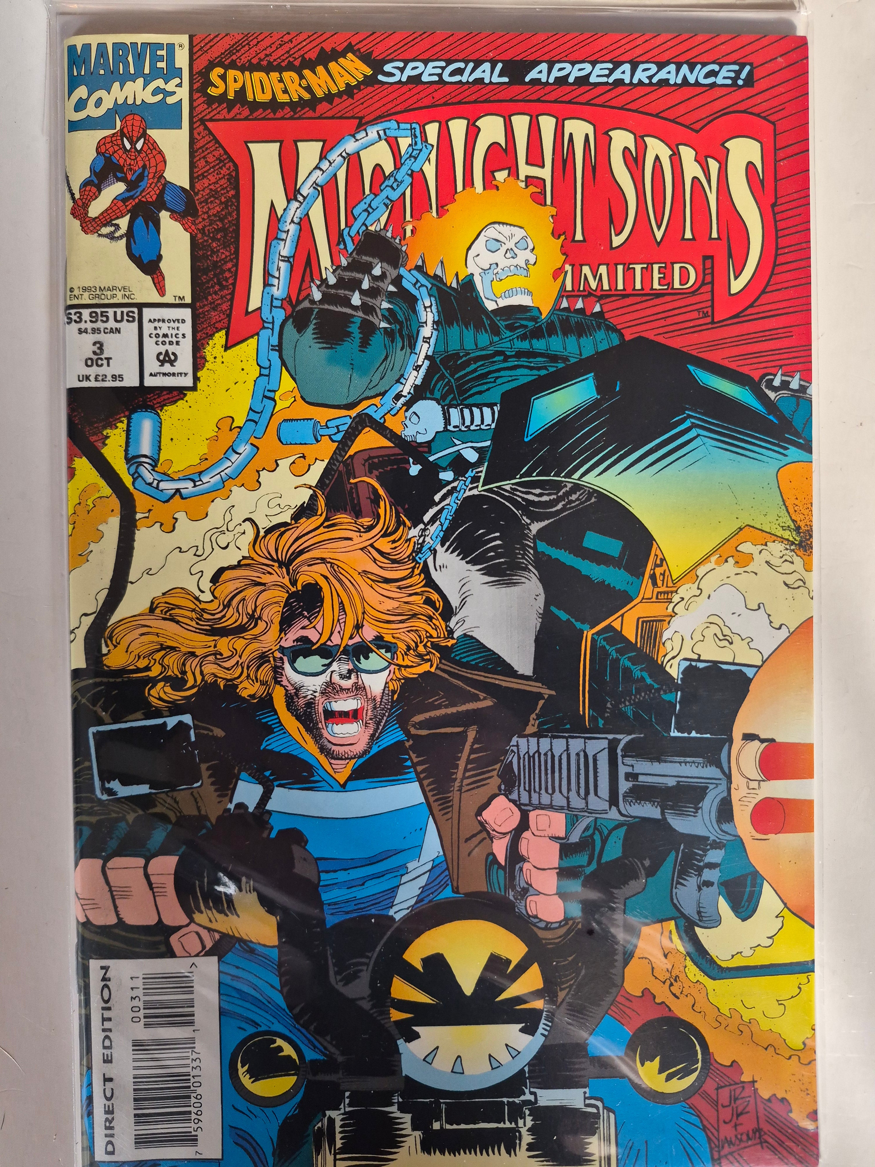 Midnight Sons Unlimited #3 Direct Edition Marvel Comic Book