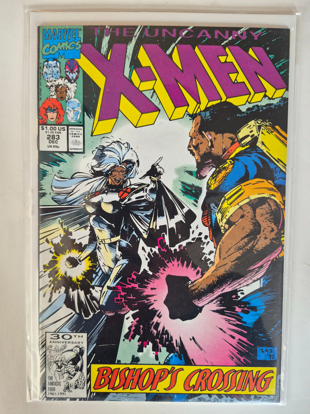 Uncanny X-men 282 and 283 1st Cameo of Bishop and 1st appearance of Bishop Key Issues Marvel Comic Books