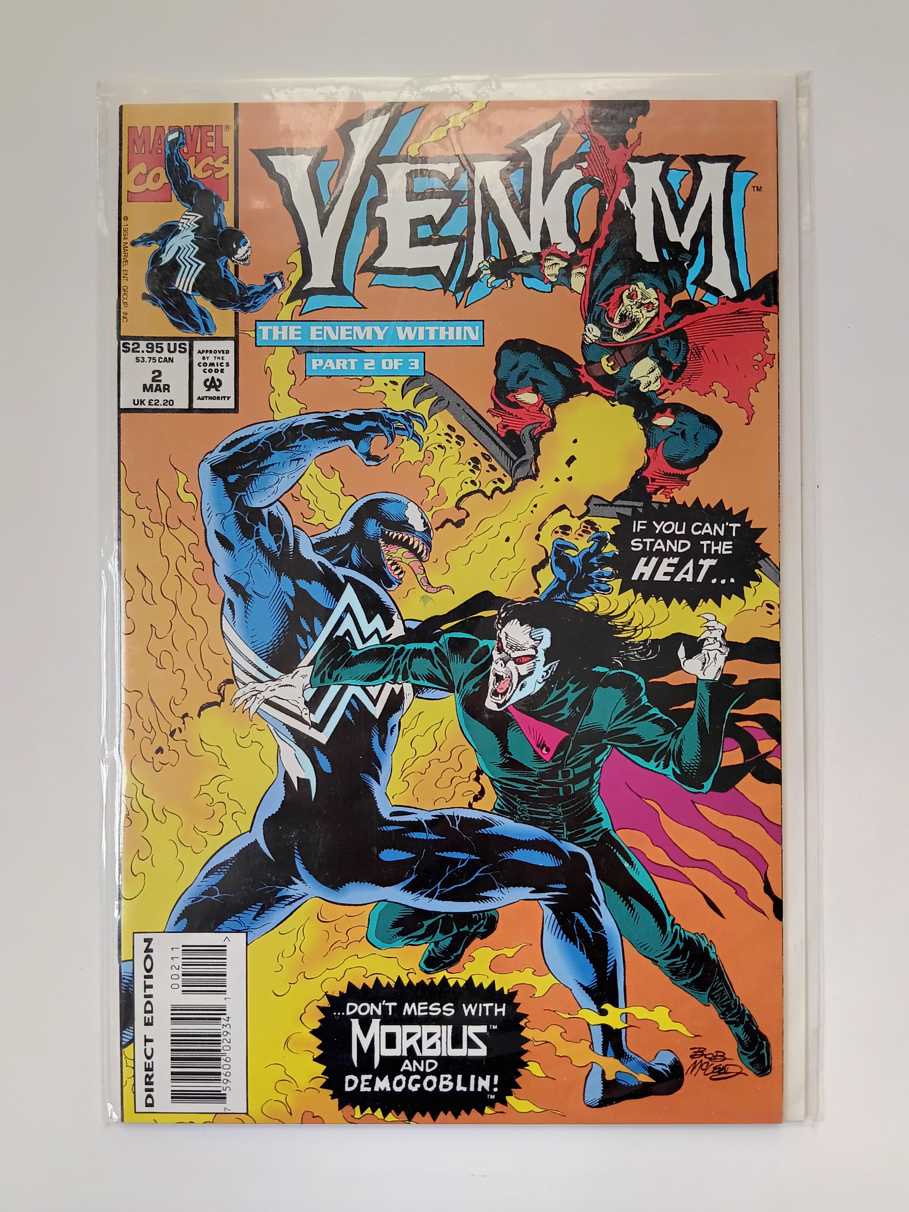 Venom The Enemy Within #2 Direct Edition Marvel Comic Book
