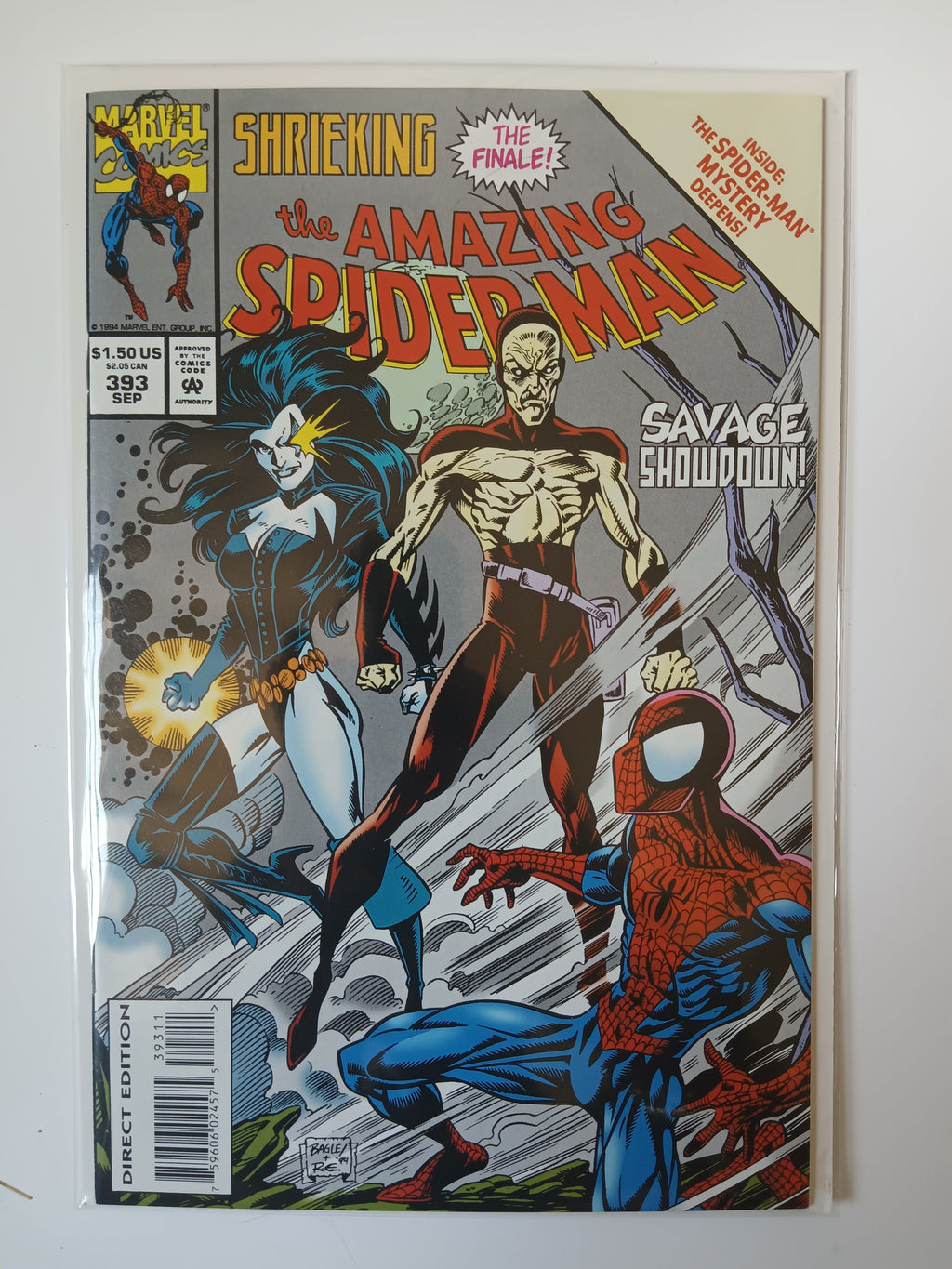 The Amazing Spider-man #390,391,392,393 Shrieking 1-4 Direct Edition Marvel Comic Books