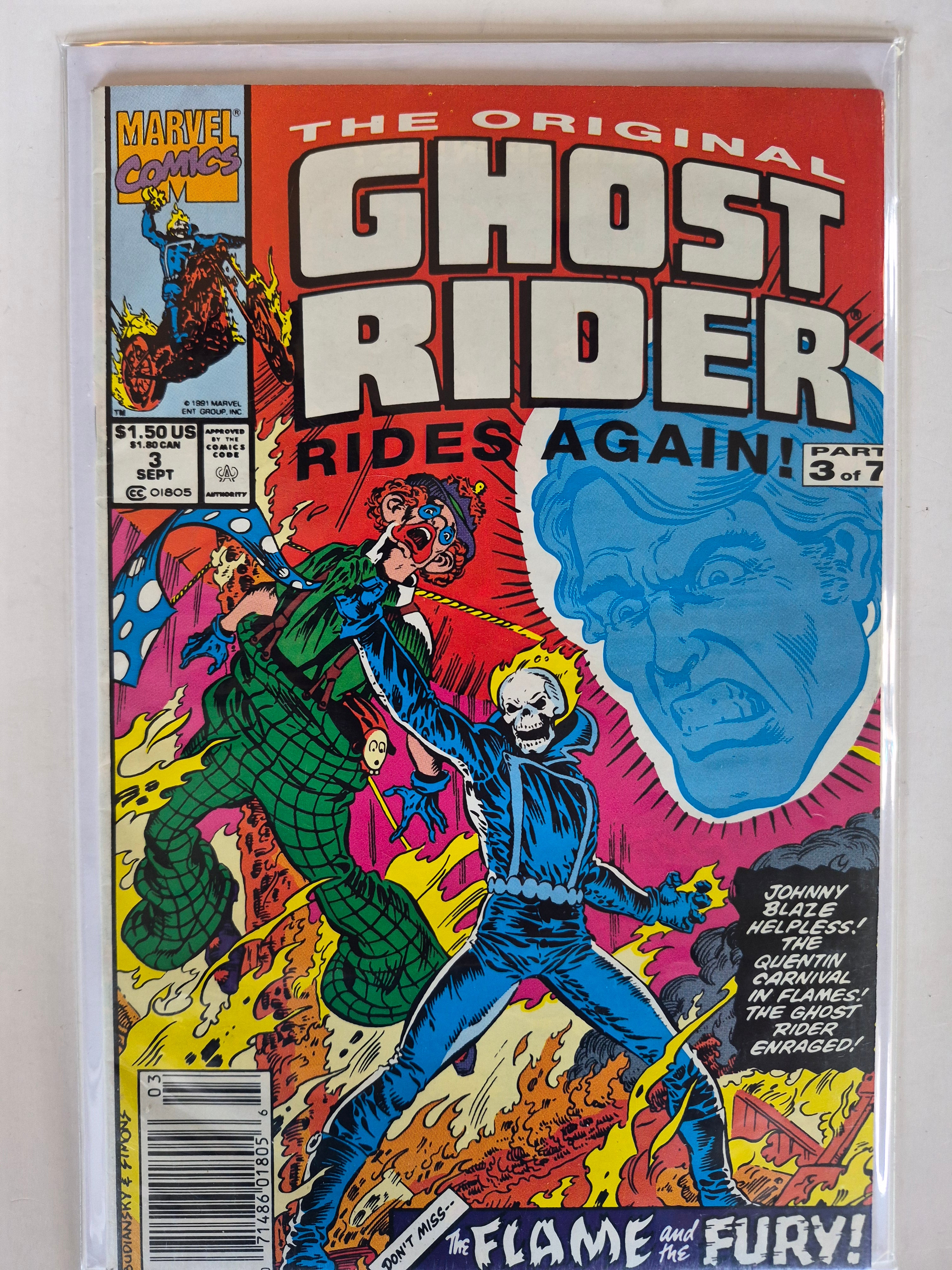The Original Ghost Rider Rides Again part 3 of 7 Newsstand Variant Marvel Comic Book 1978