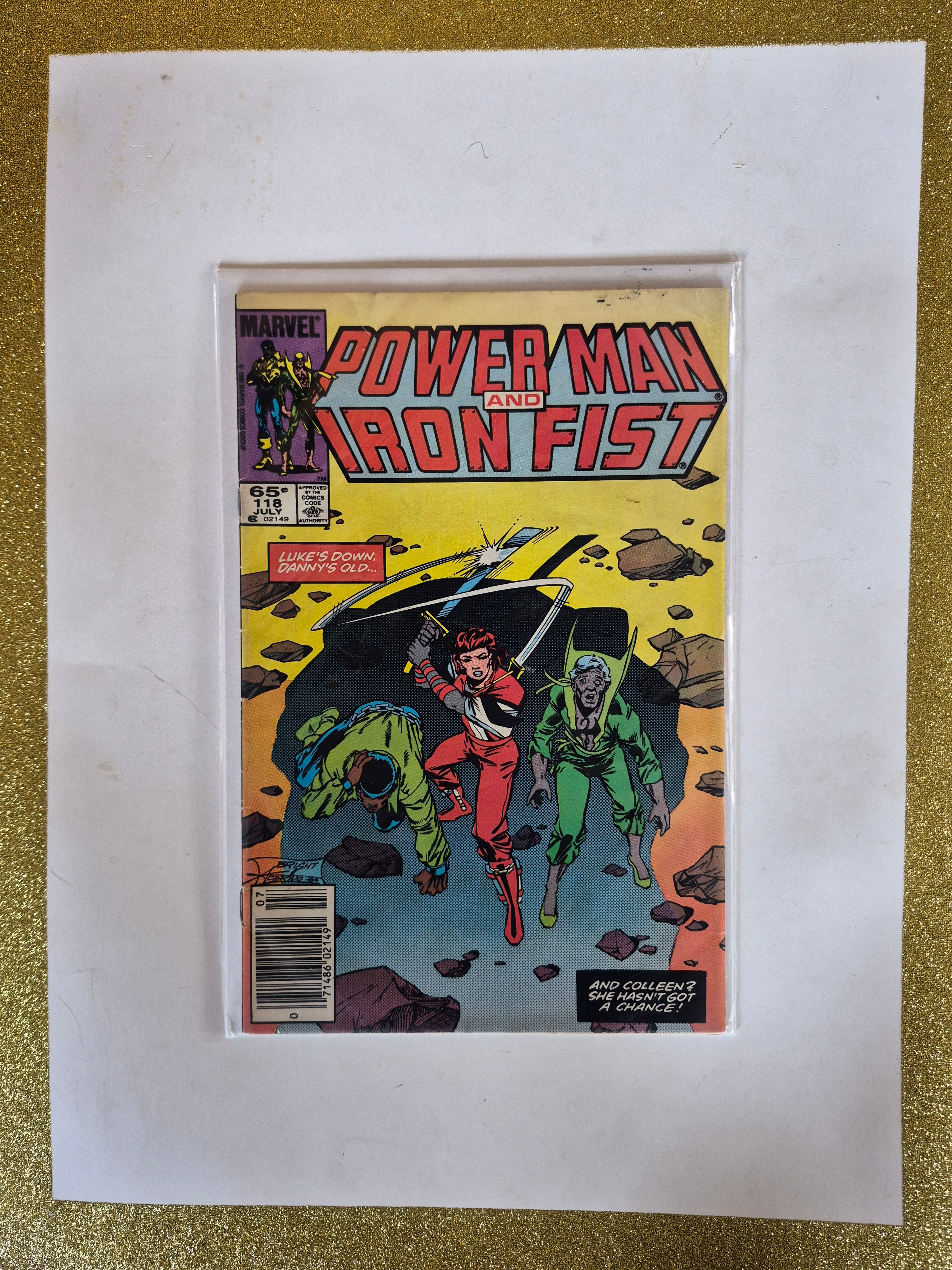 Power Man and Iron Fist #118 Newsstand Variant 1985 Marvel Comic Book