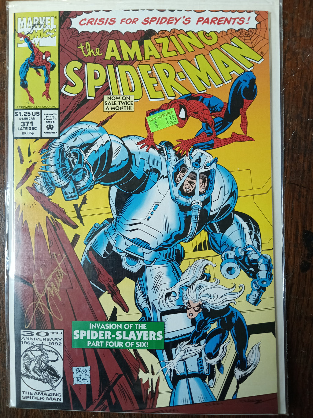 The Amazing Spider-man #364-372 Direct Edition Marvel Comic Books
