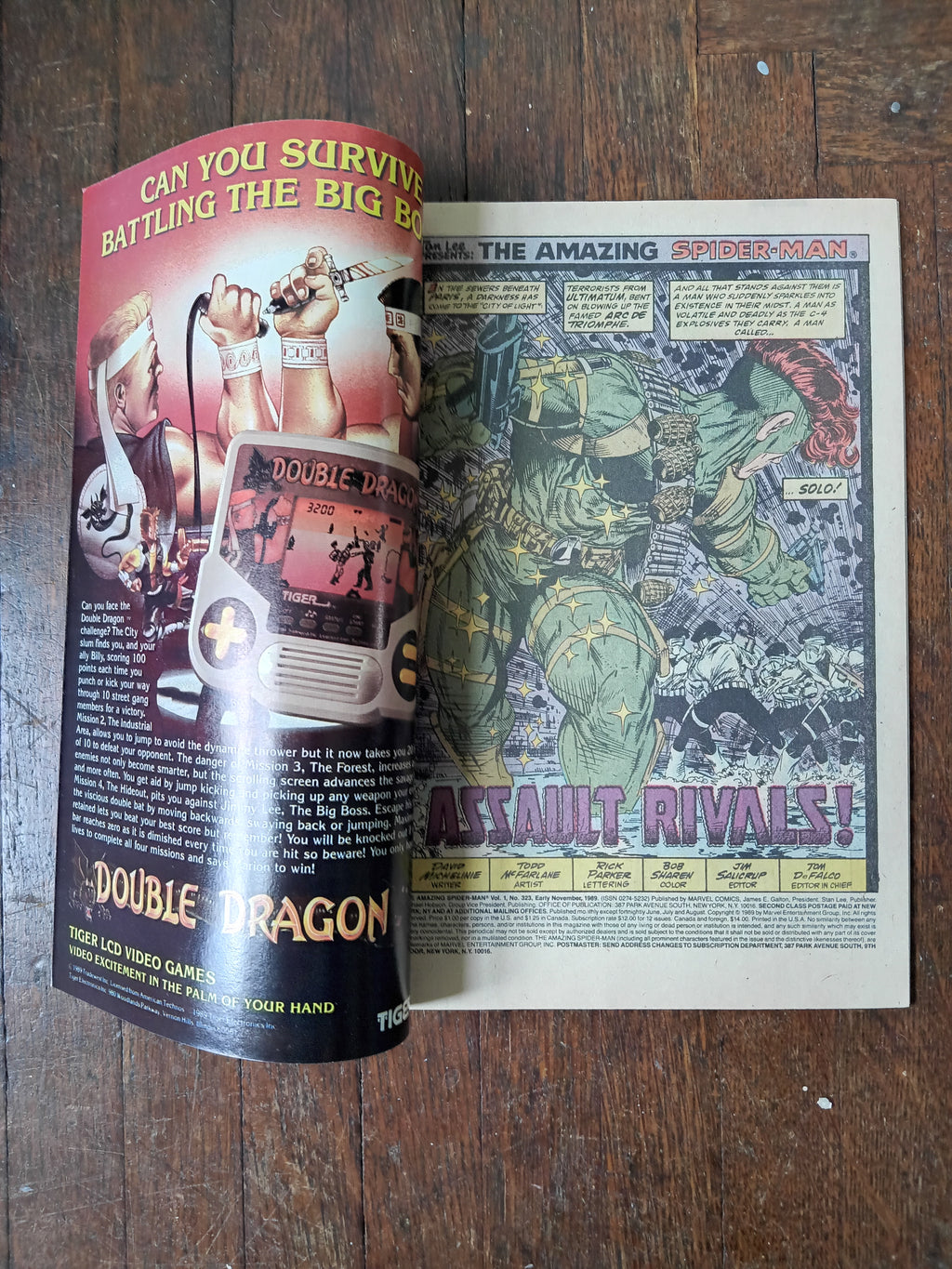 The Amazing Spider-man 323 Direct Edition Marvel Comic Book in Very Good Condition