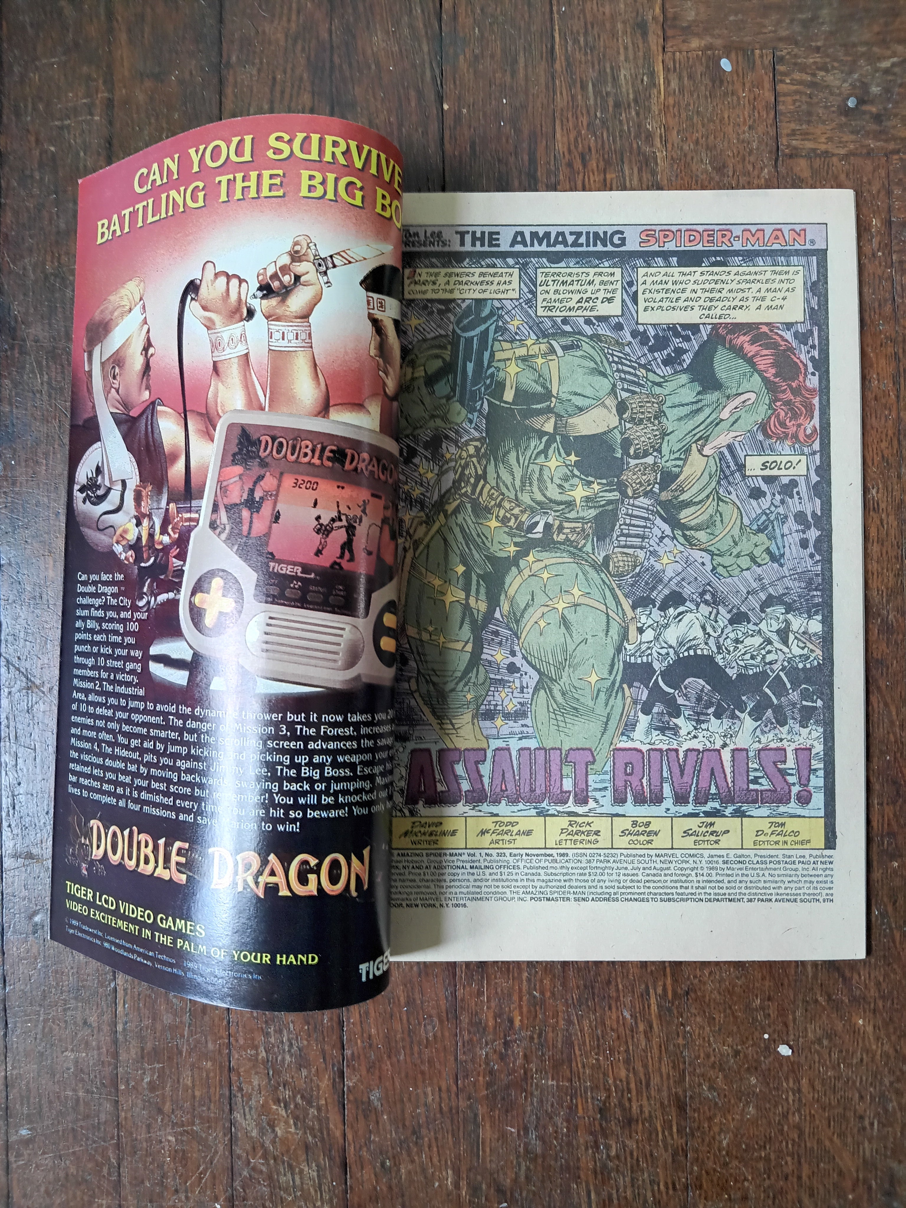 The Amazing Spider-man 323 Direct Edition Marvel Comic Book in Very Good Condition