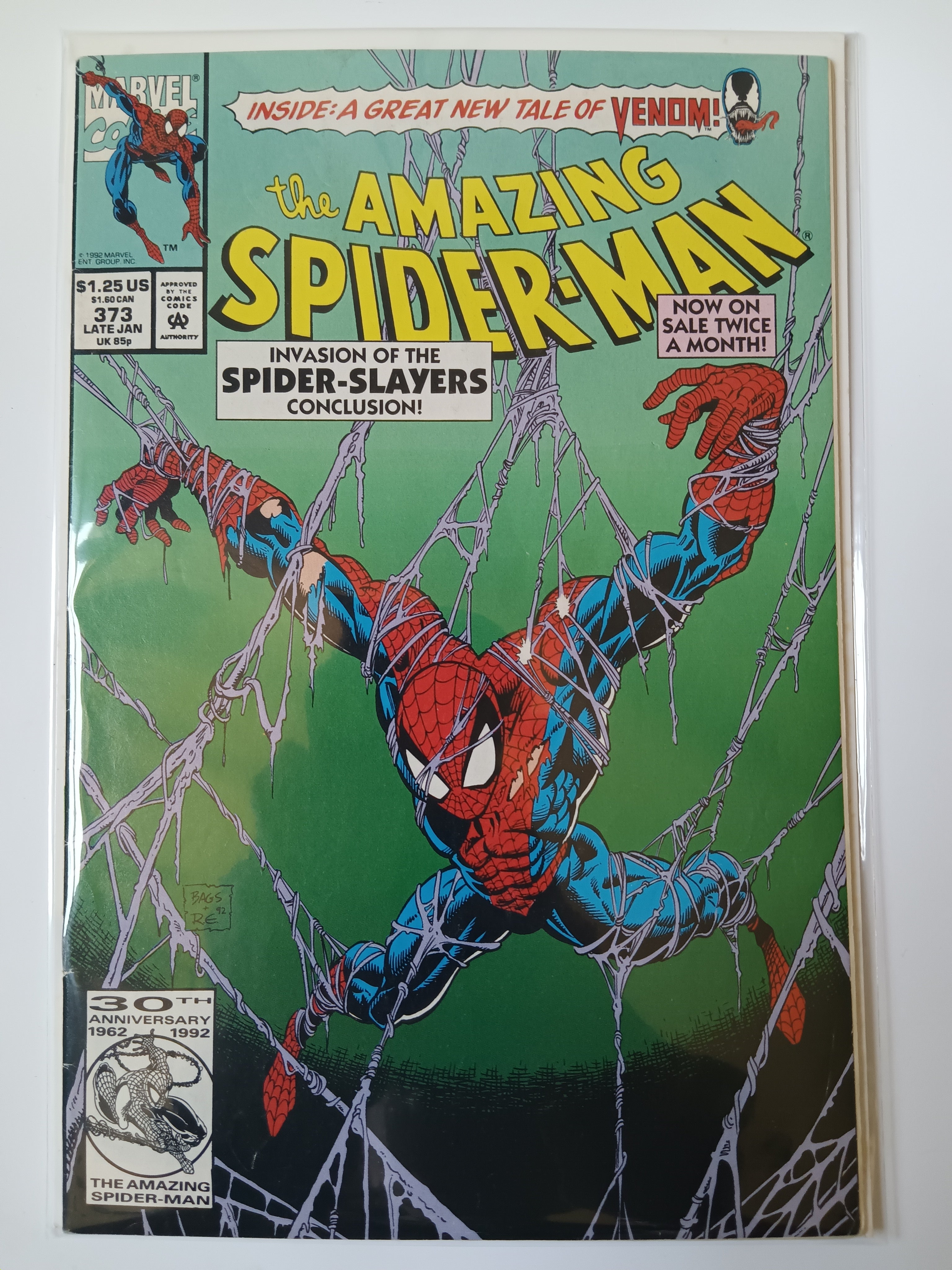 The Amazing Spider-man #373 and #374 Direct Edition Marvel Comic Books