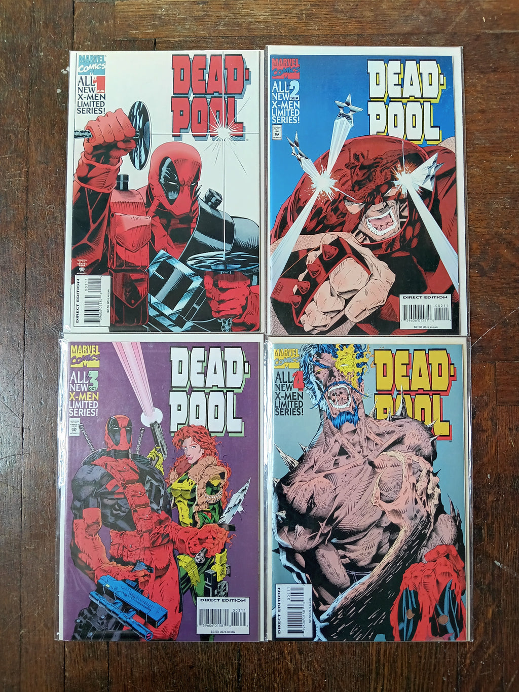 Deadpool #1-4 Complete Mini Series Marvel Comic Books