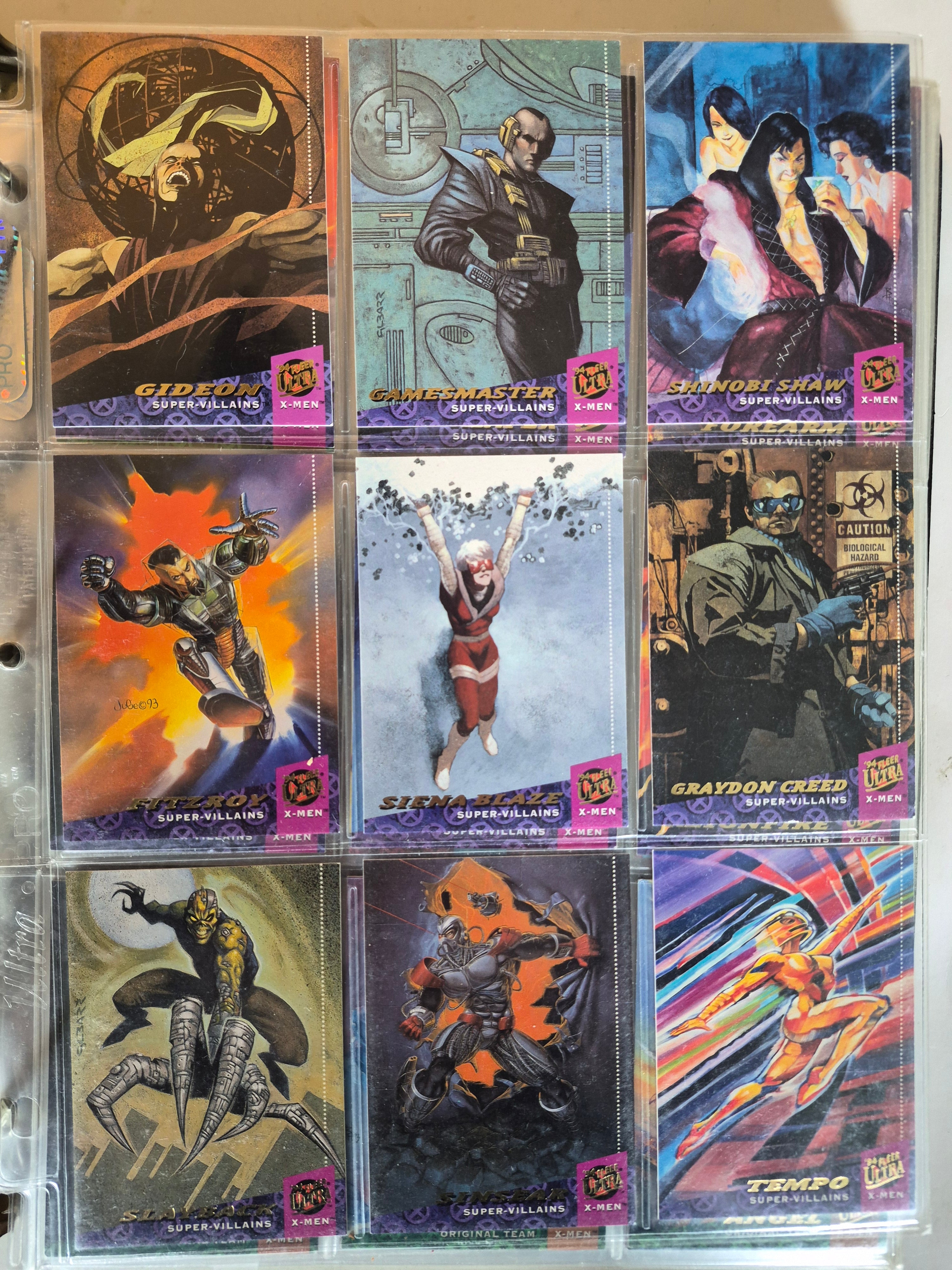 94' Fleer Ultra X-men Complete 250 Card Set