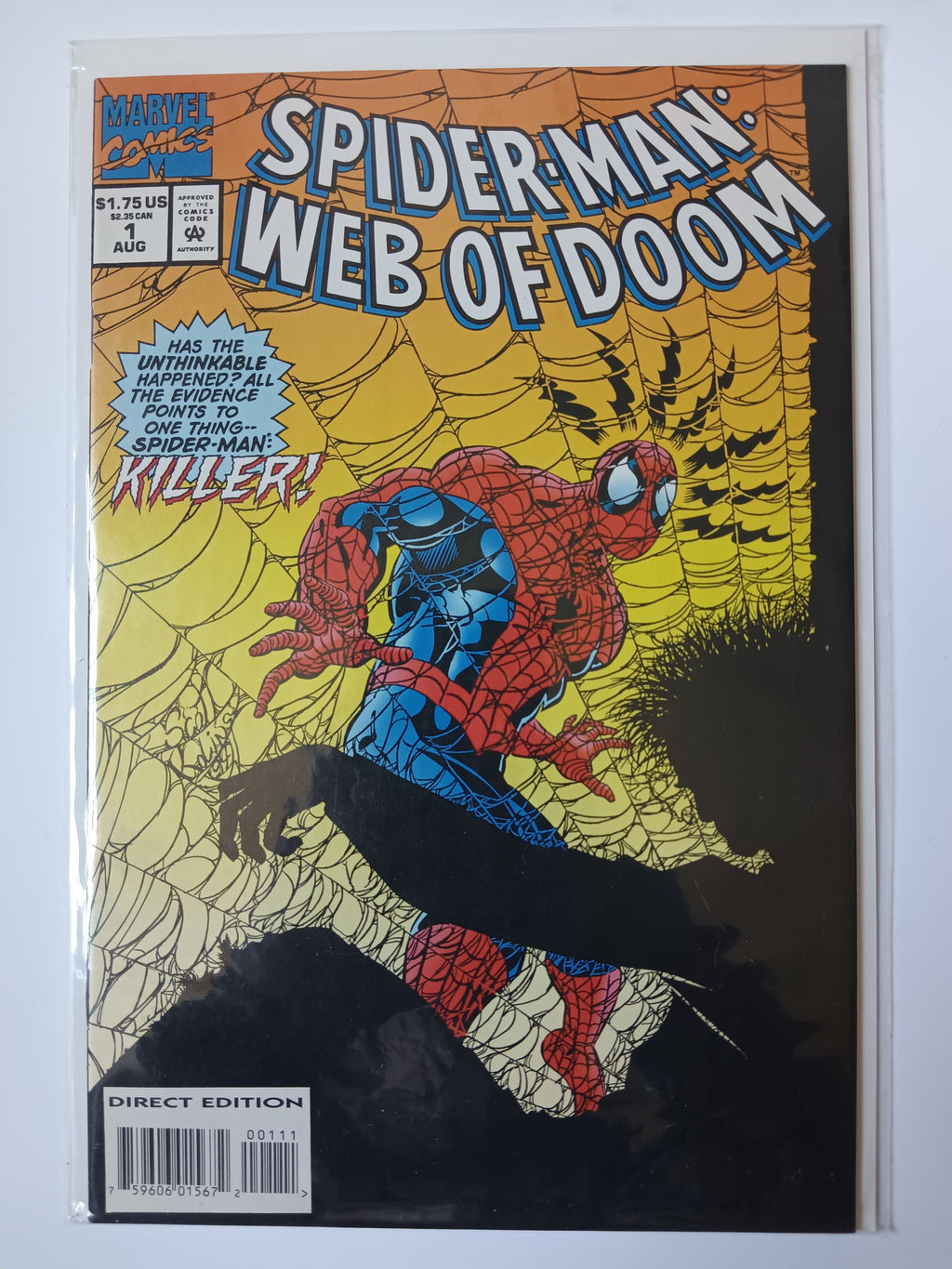 Spider-Man: Web of Doom #1-3 Direct Edition Marvel Comic Books