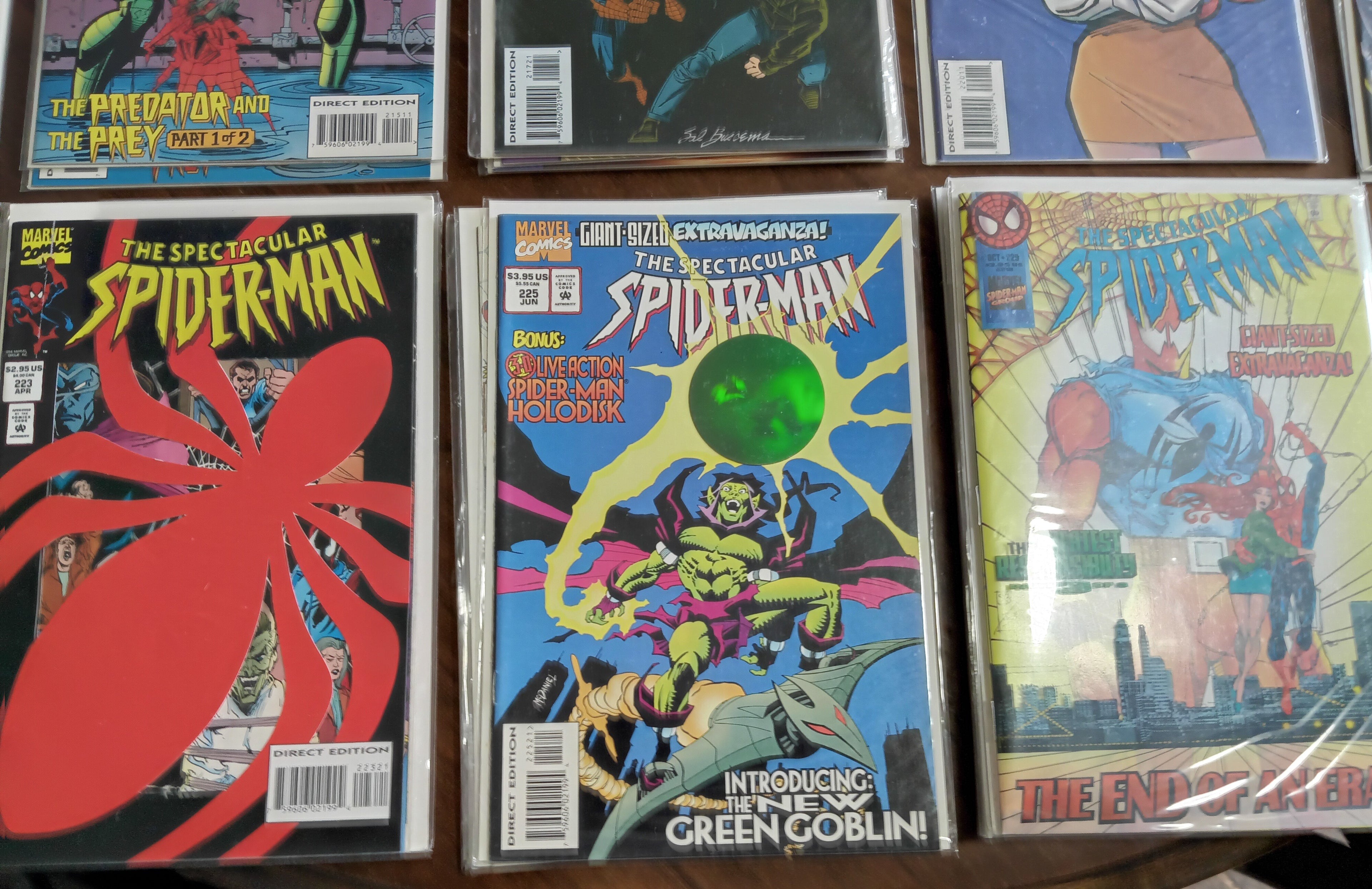The Spectacular Spider-Man #200-235 Marvel Comic Books in Great Condition Bagged and Boarded