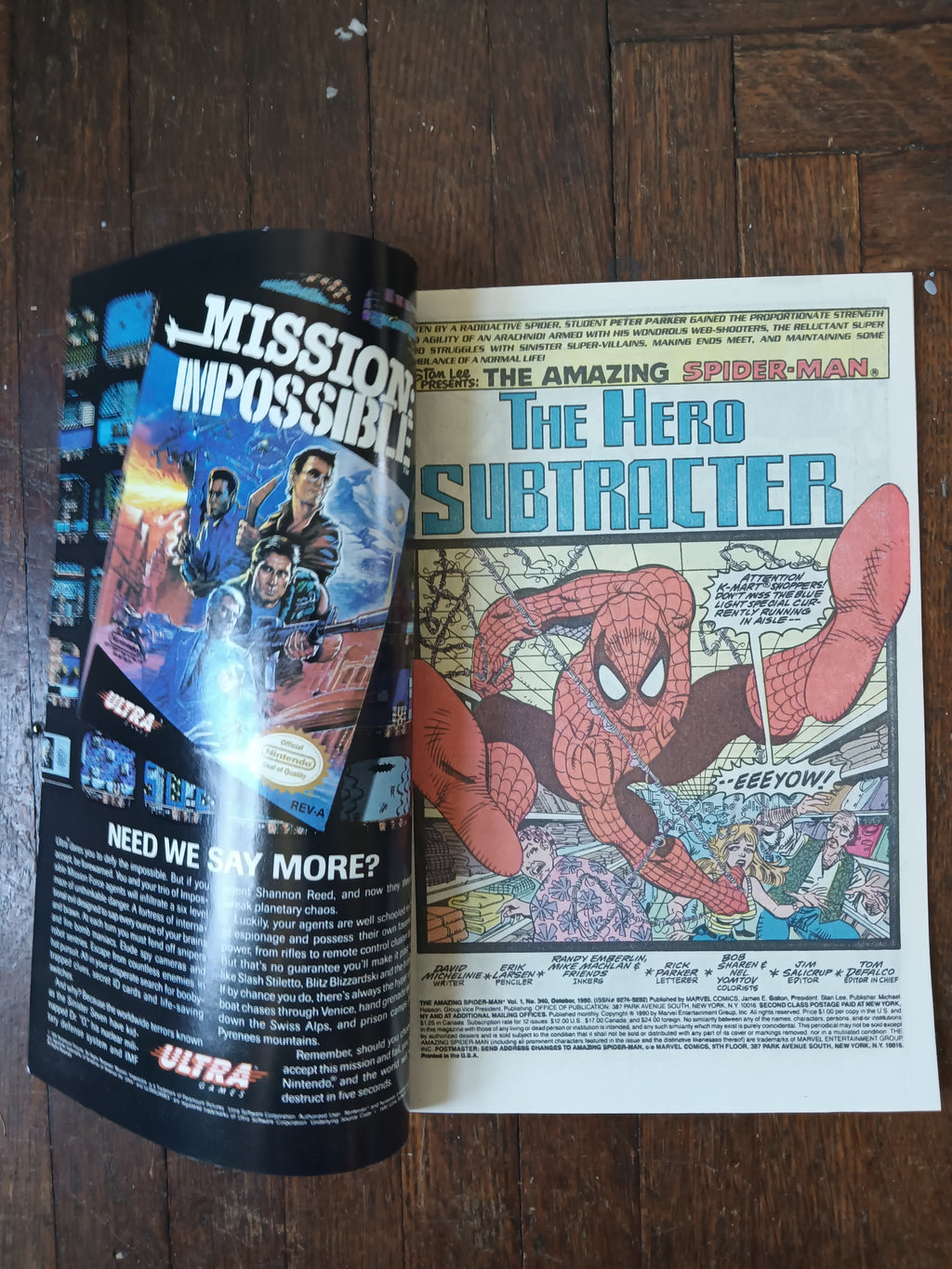 The Amazing Spider-man #340 Newsstand Variant Marvel Comic Book