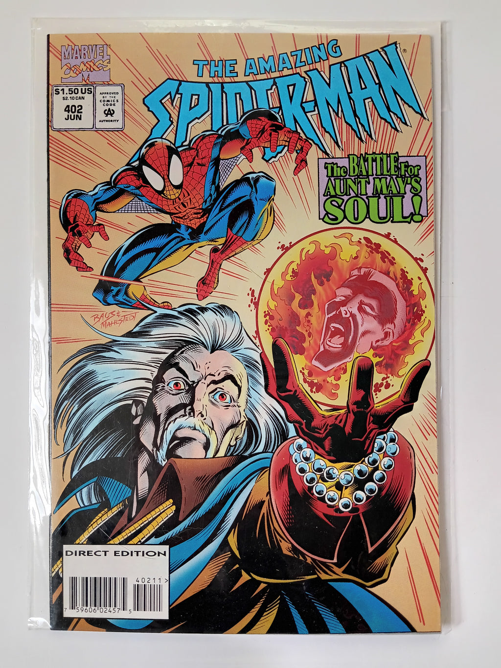 The Amazing Spider-man #401-405 Direct Edition Marvel Comic Books in Great Condition