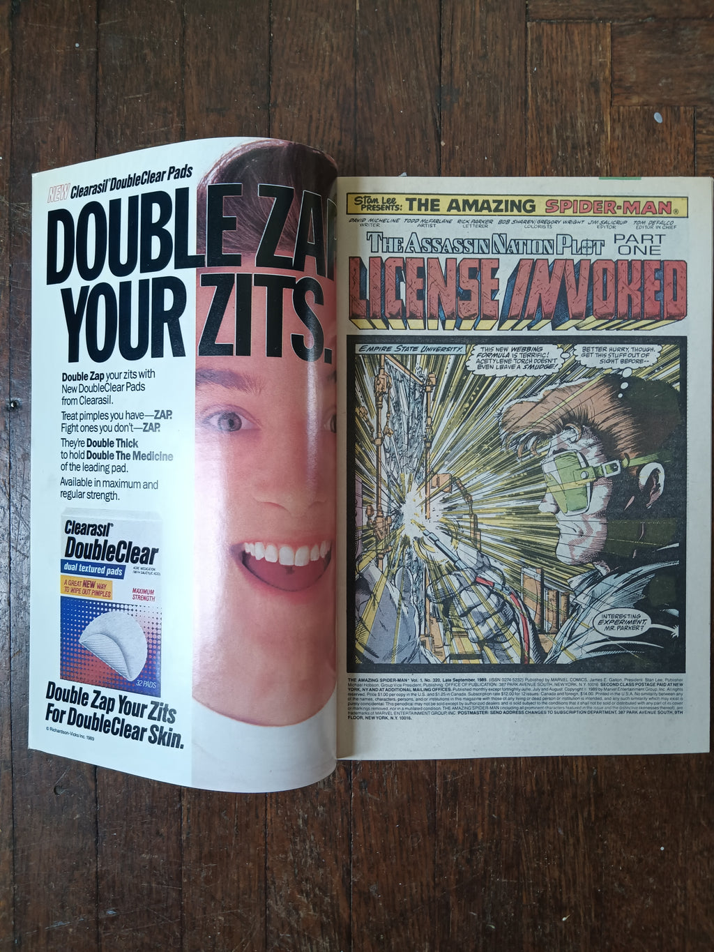 The Amazing Spider-man 320 Direct Edition Marvel Comic Book