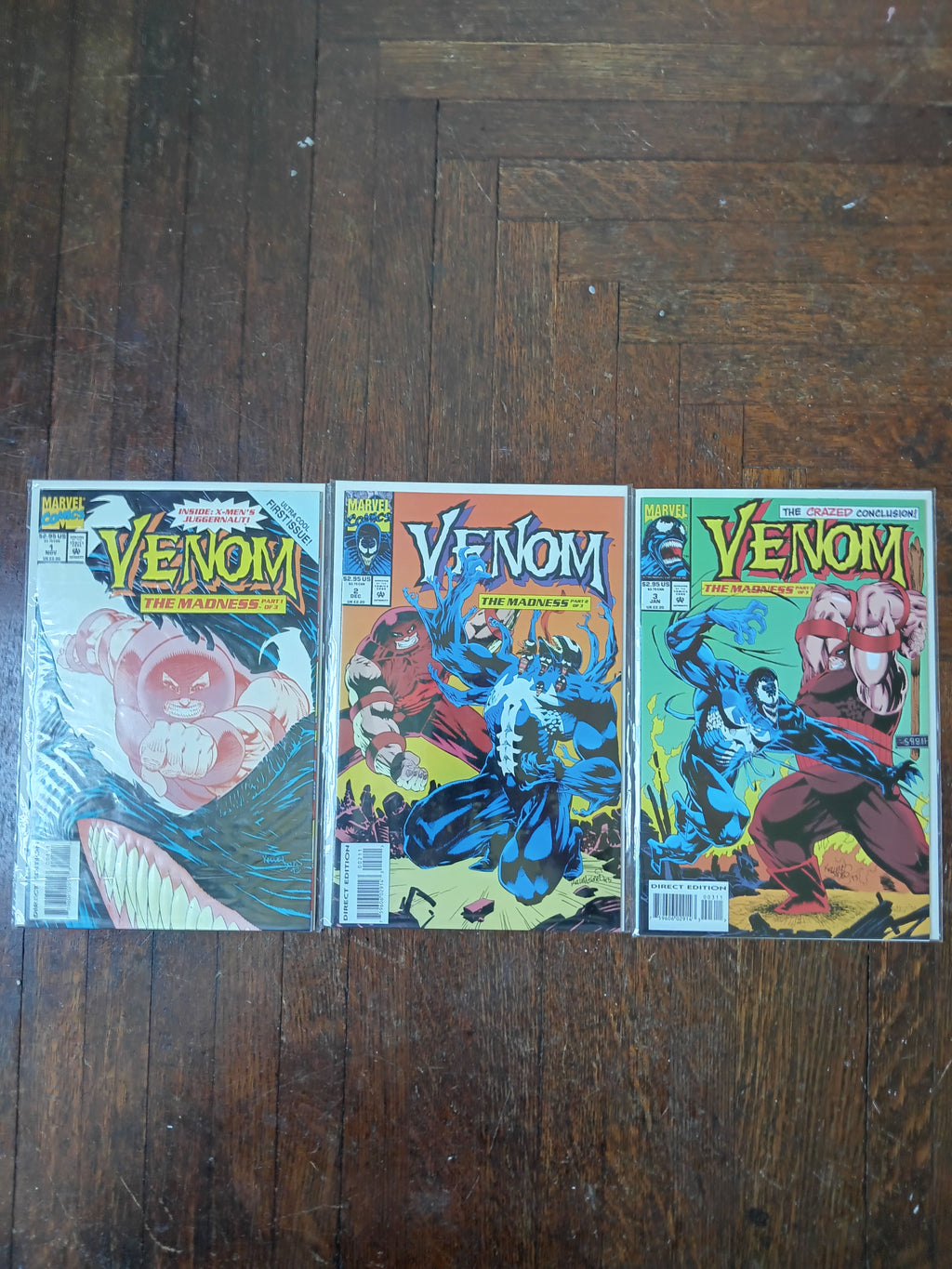 Venom: The Madness #1-3 Direct Edition Marvel Comic Books
