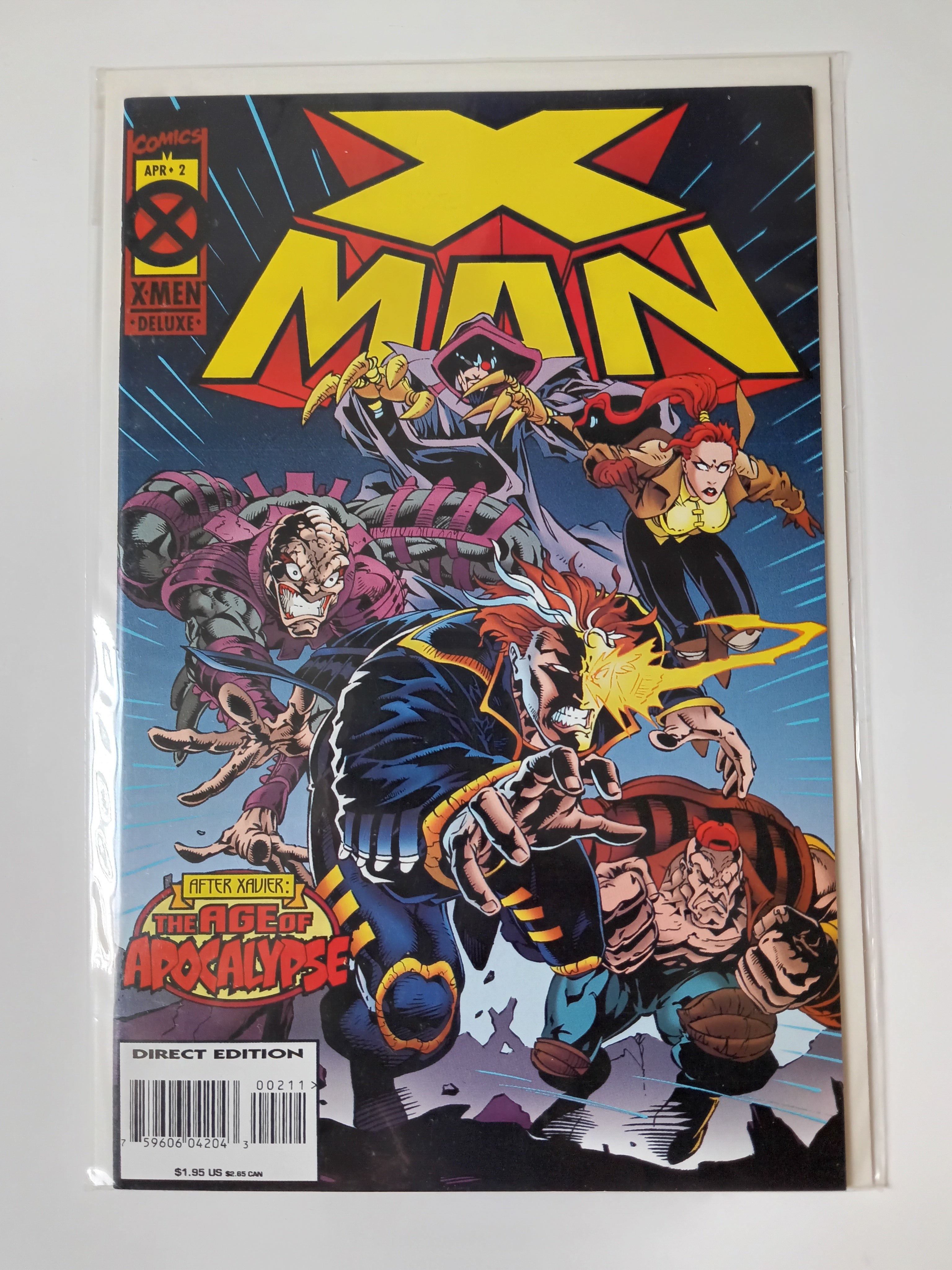 X Man -1,1-10,25-28 Marvel Comic Books All in Great Condition Bagged and Boarded