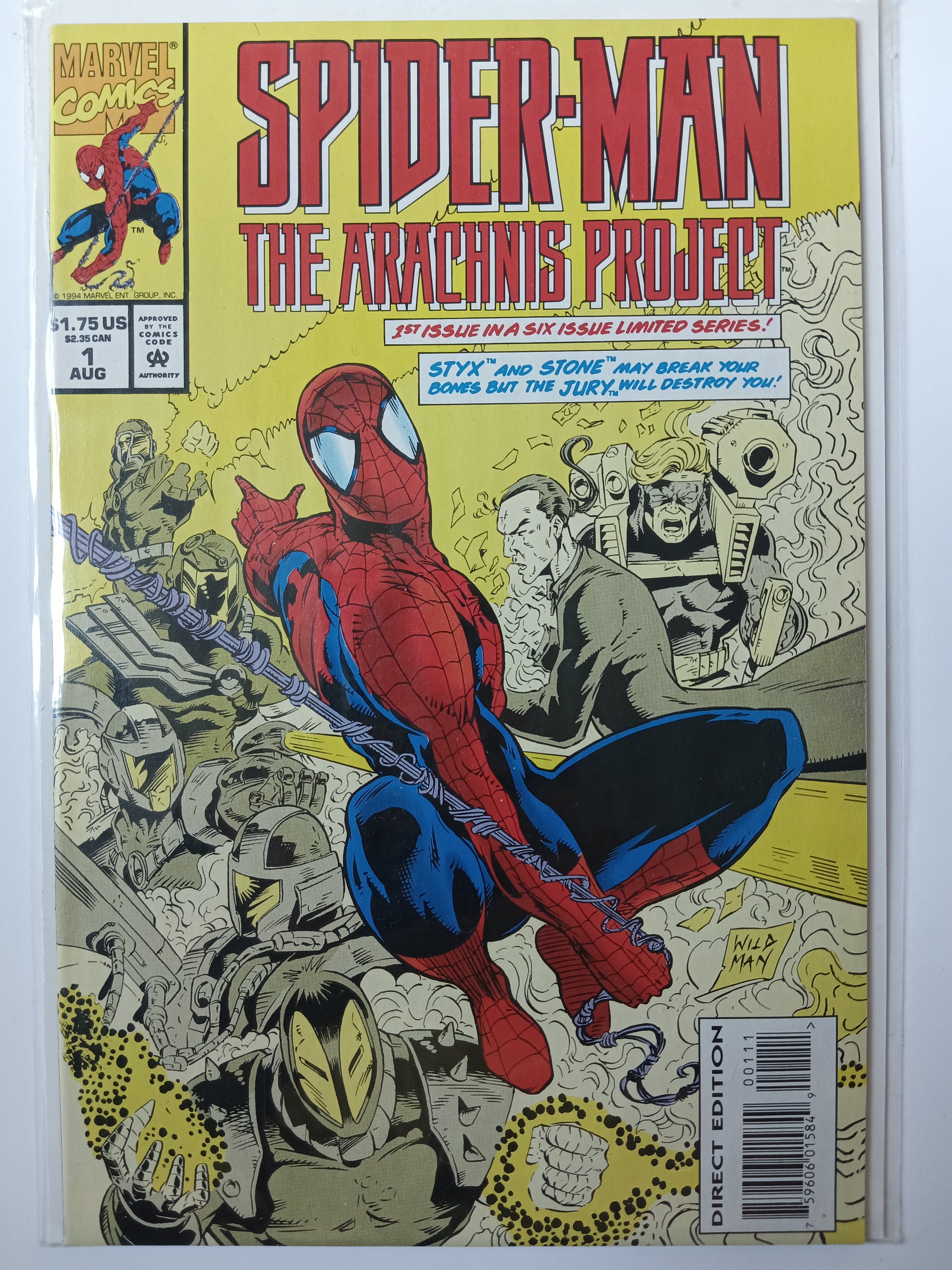 Spider-Man The Arachnis Project 1-6 Direct Edition Marvel Comic Books