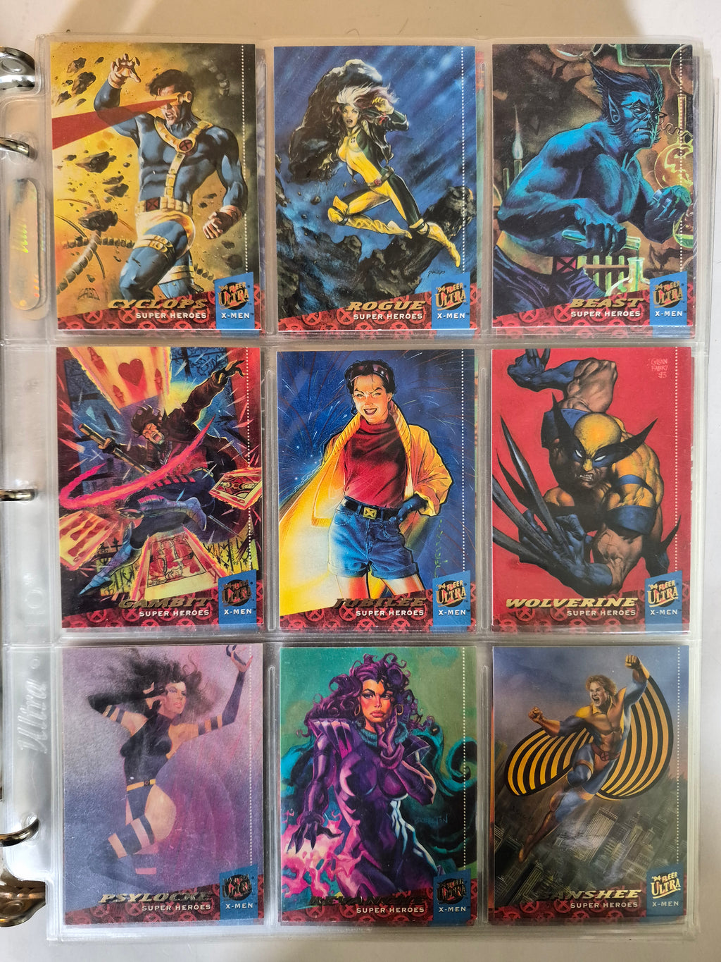 94' Fleer Ultra X-men Complete 250 Card Set