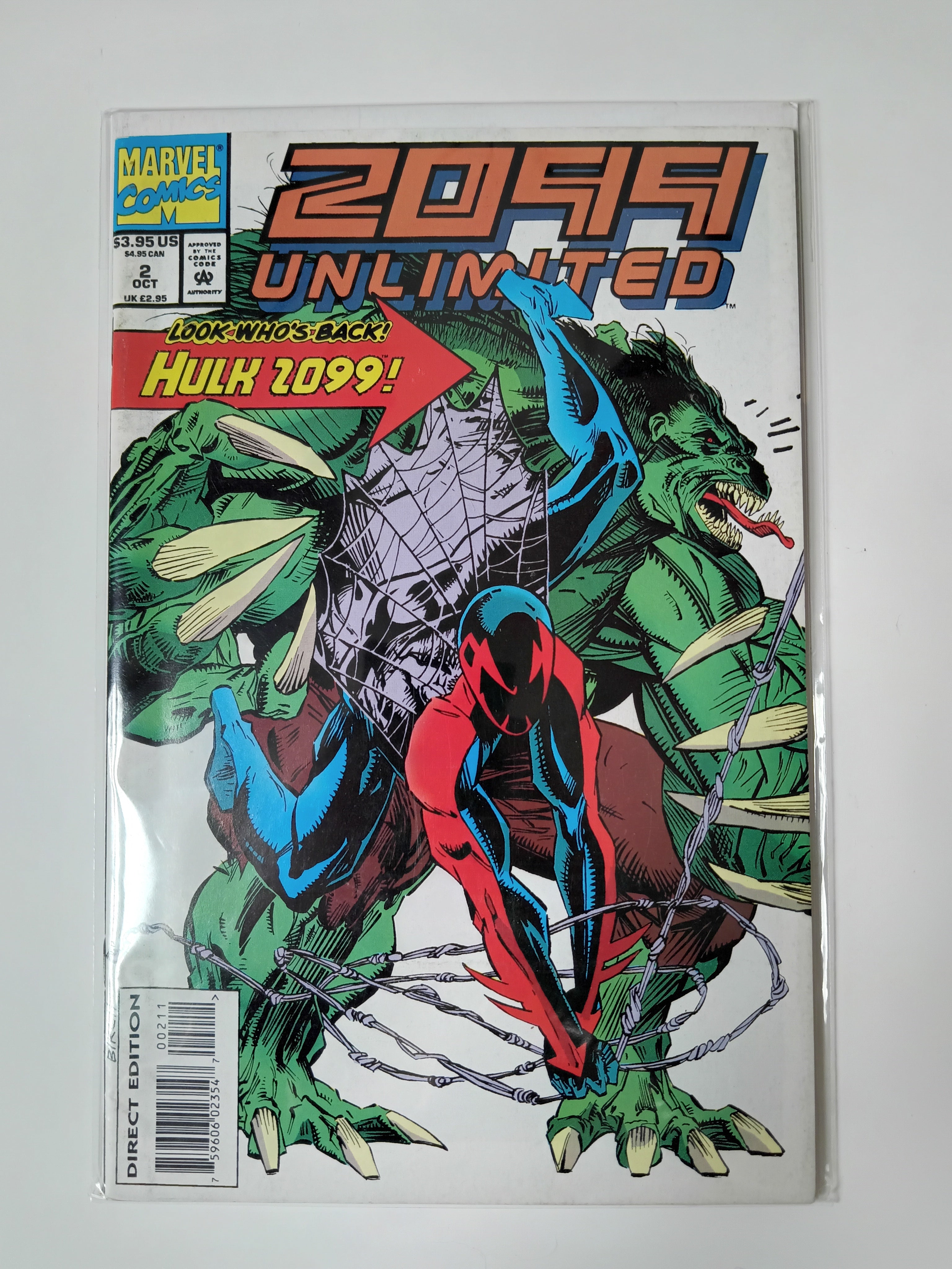 2099 Unlimited #2 Marvel Comic Books (featuring Hulk 2099)