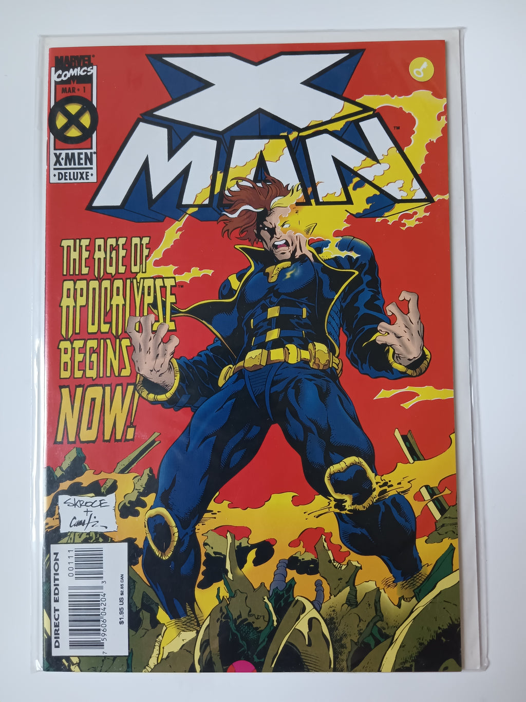 X Man -1,1-10,25-28 Marvel Comic Books All in Great Condition Bagged and Boarded