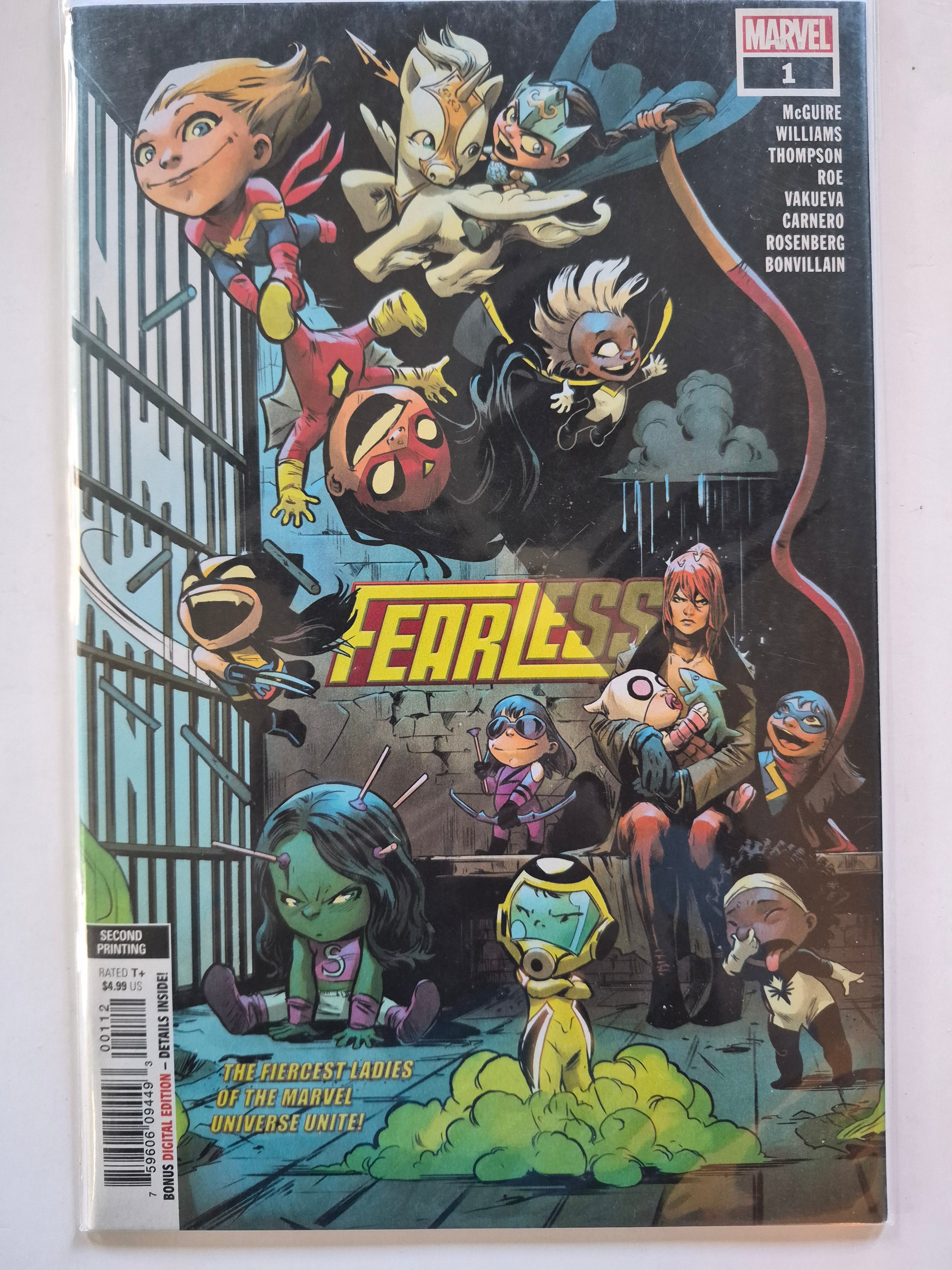 Fearless #1 Second Printing Bonus Digital Edition Marvel Comic Book