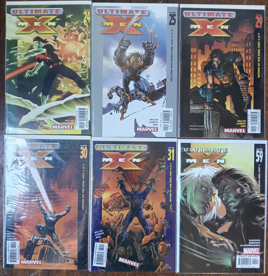 Ultimate X-Men Comic Book Lot of 6 in Great Condition