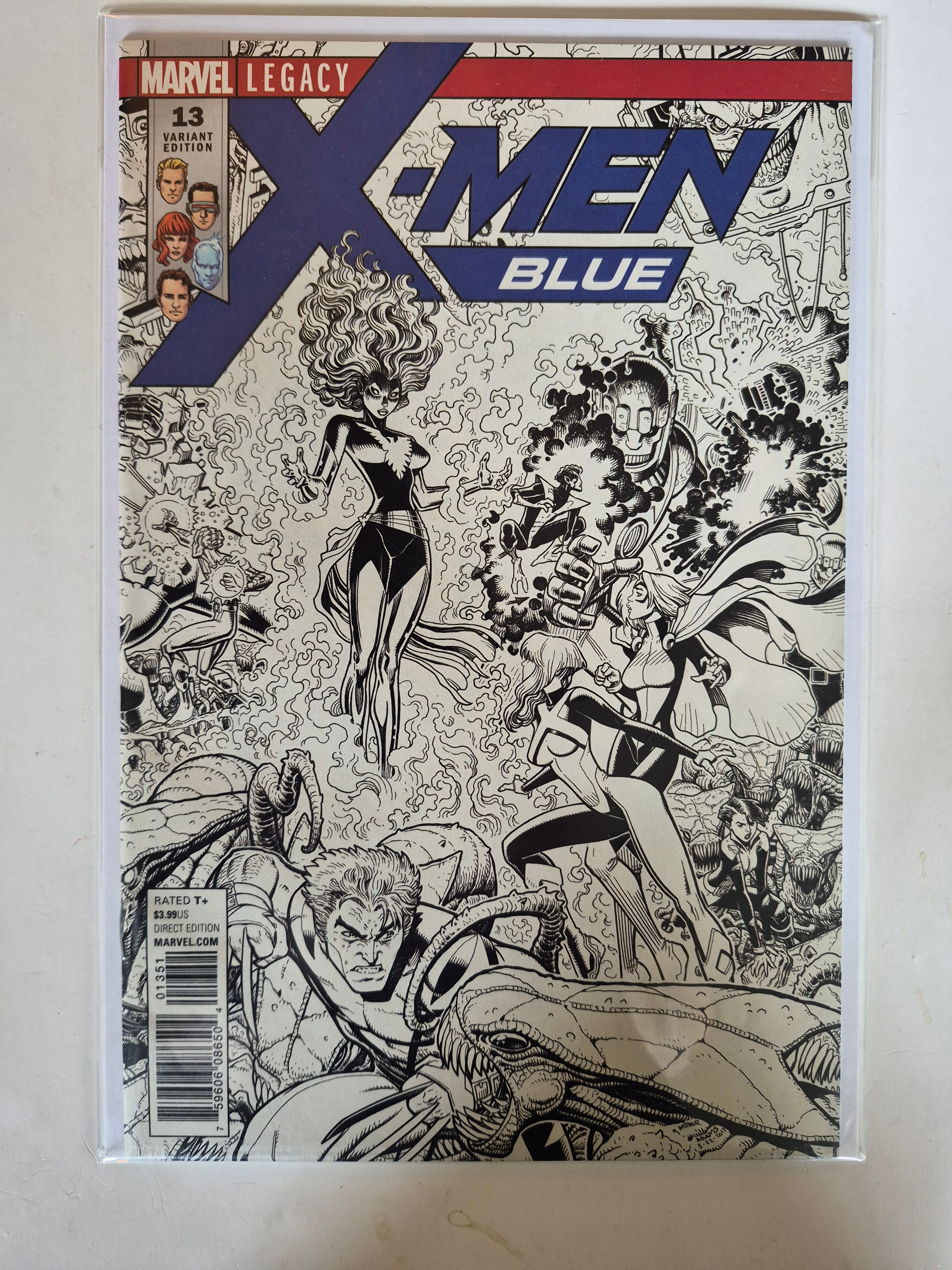 X-men Blue 13 Direct Edition Marvel Comic Book