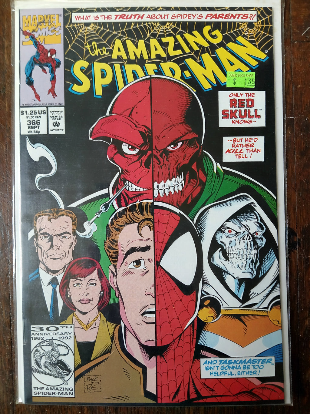 The Amazing Spider-man #364-372 Direct Edition Marvel Comic Books