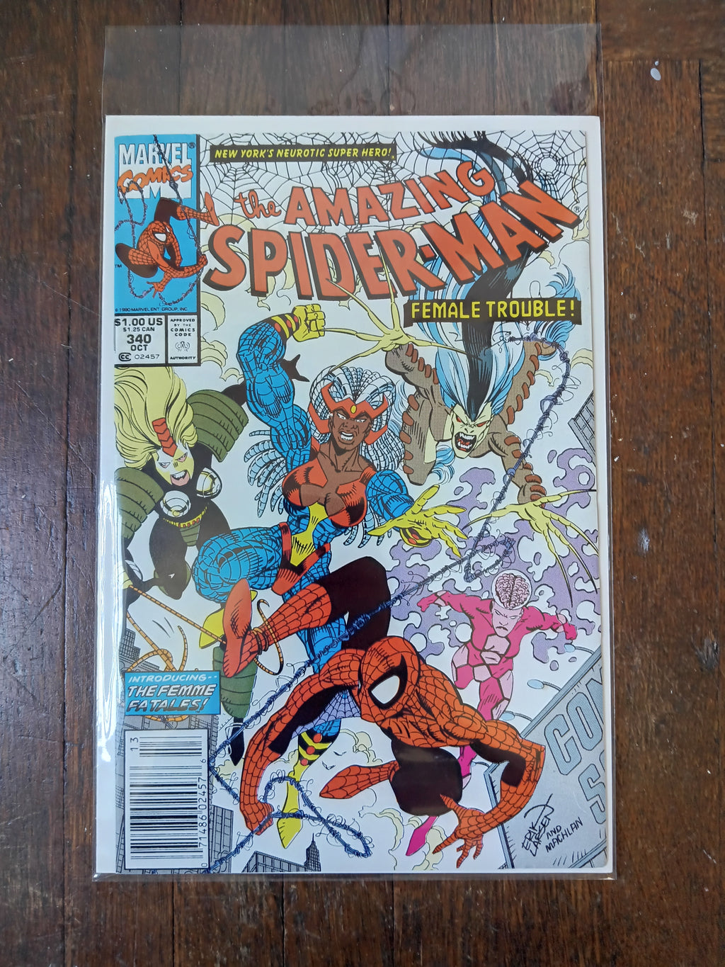 The Amazing Spider-man #340 Newsstand Variant Marvel Comic Book