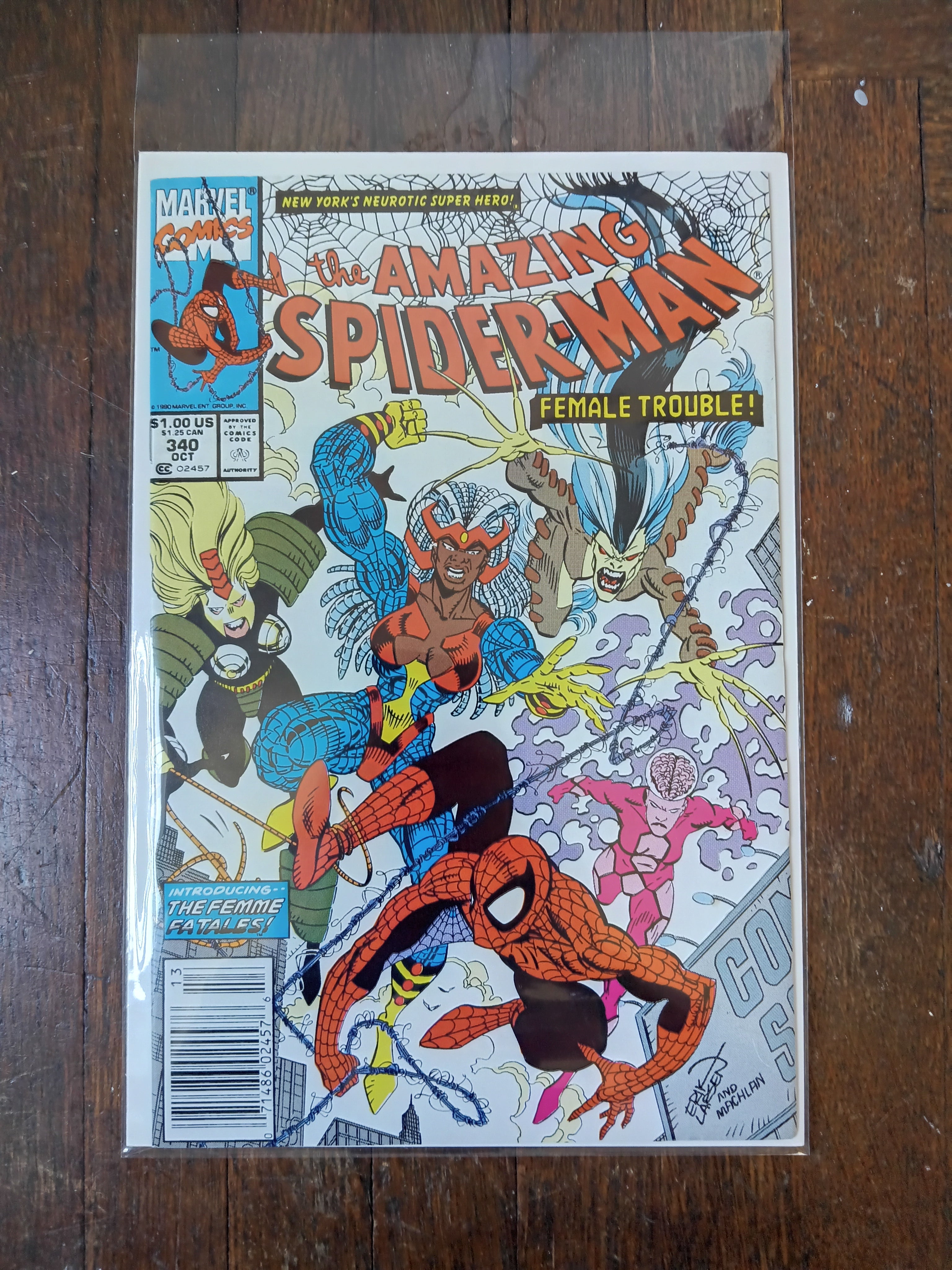 The Amazing Spider-man #340 Newsstand Variant Marvel Comic Book