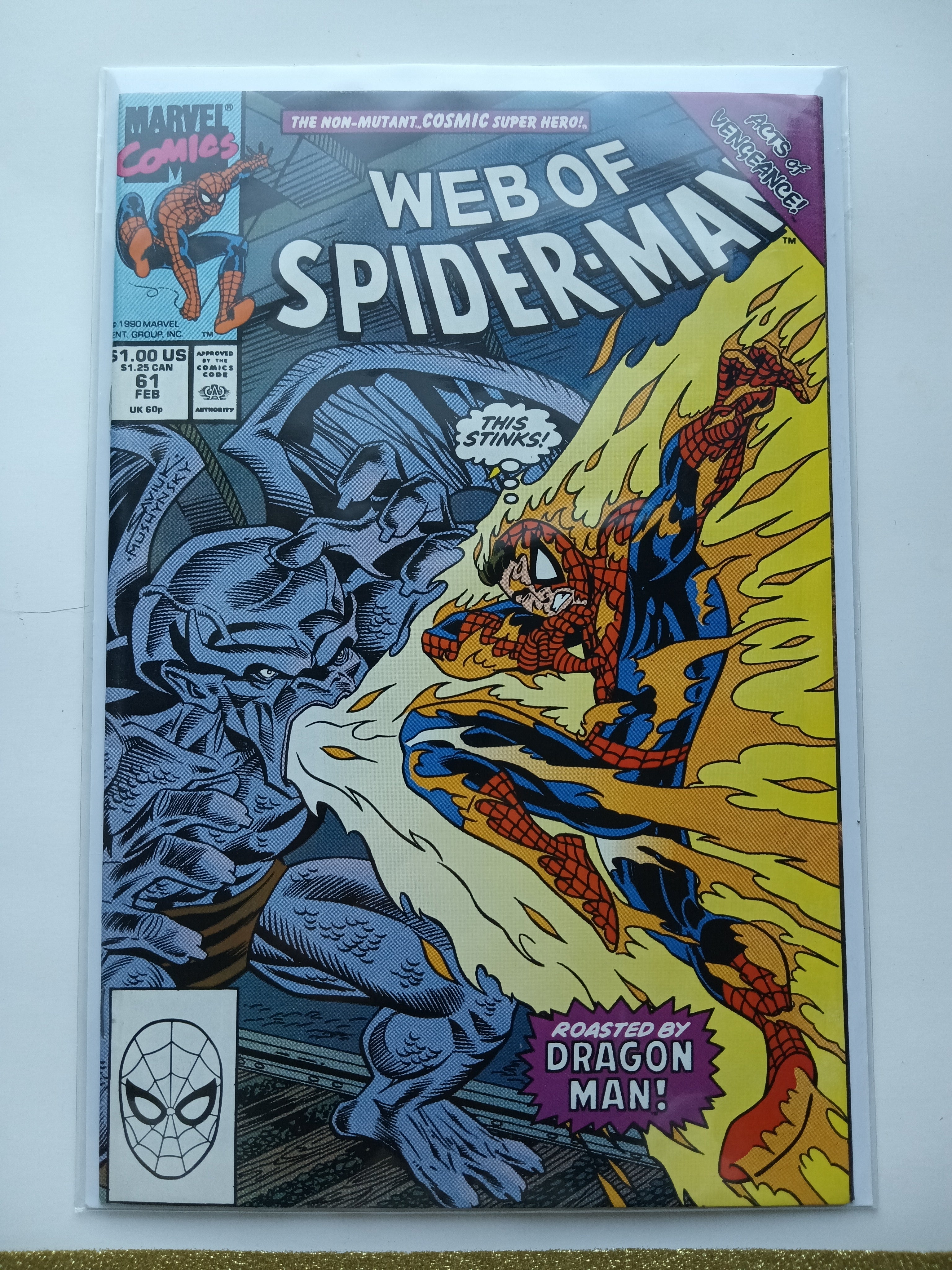 Web of Spider-Man #61 Direct Edition Marvel Comic Book