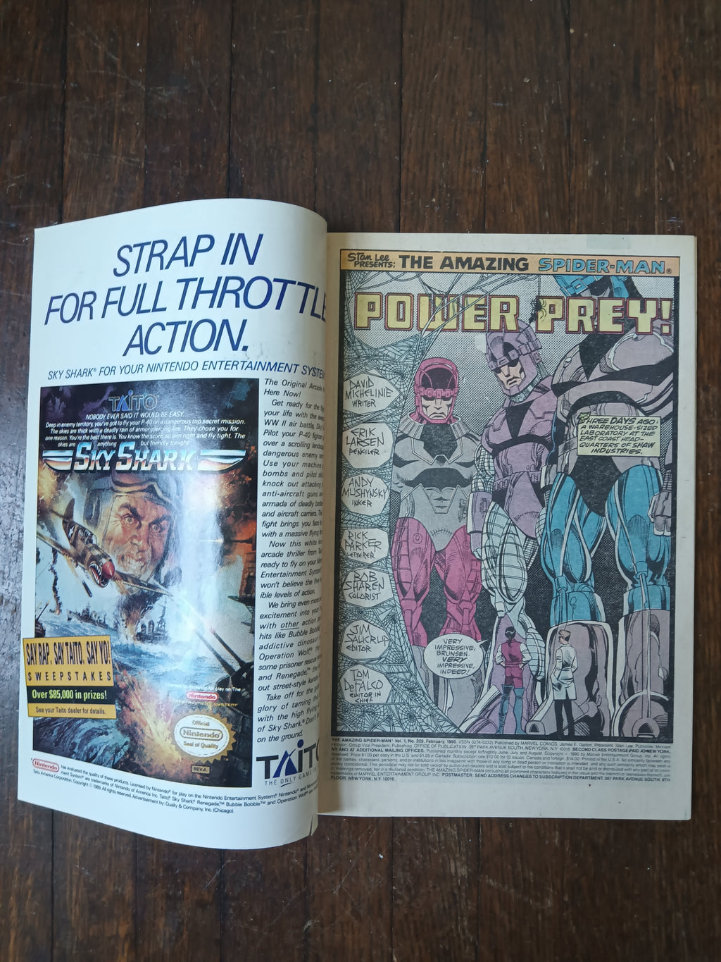 The Amazing Spider-man 329 Newsstand Variant Marvel Comic Book in Great Condition