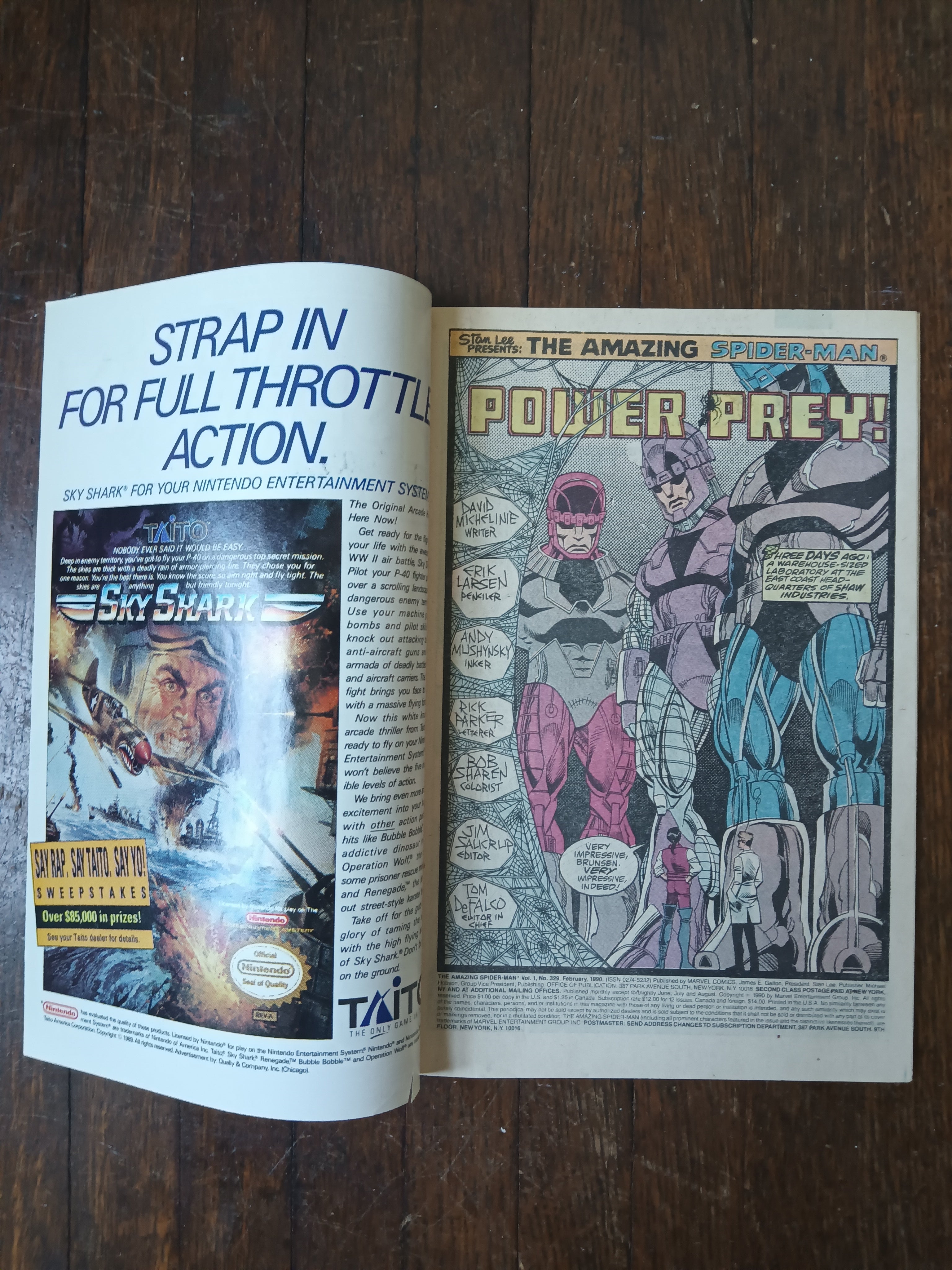 The Amazing Spider-man 329 Newsstand Variant Marvel Comic Book in Great Condition