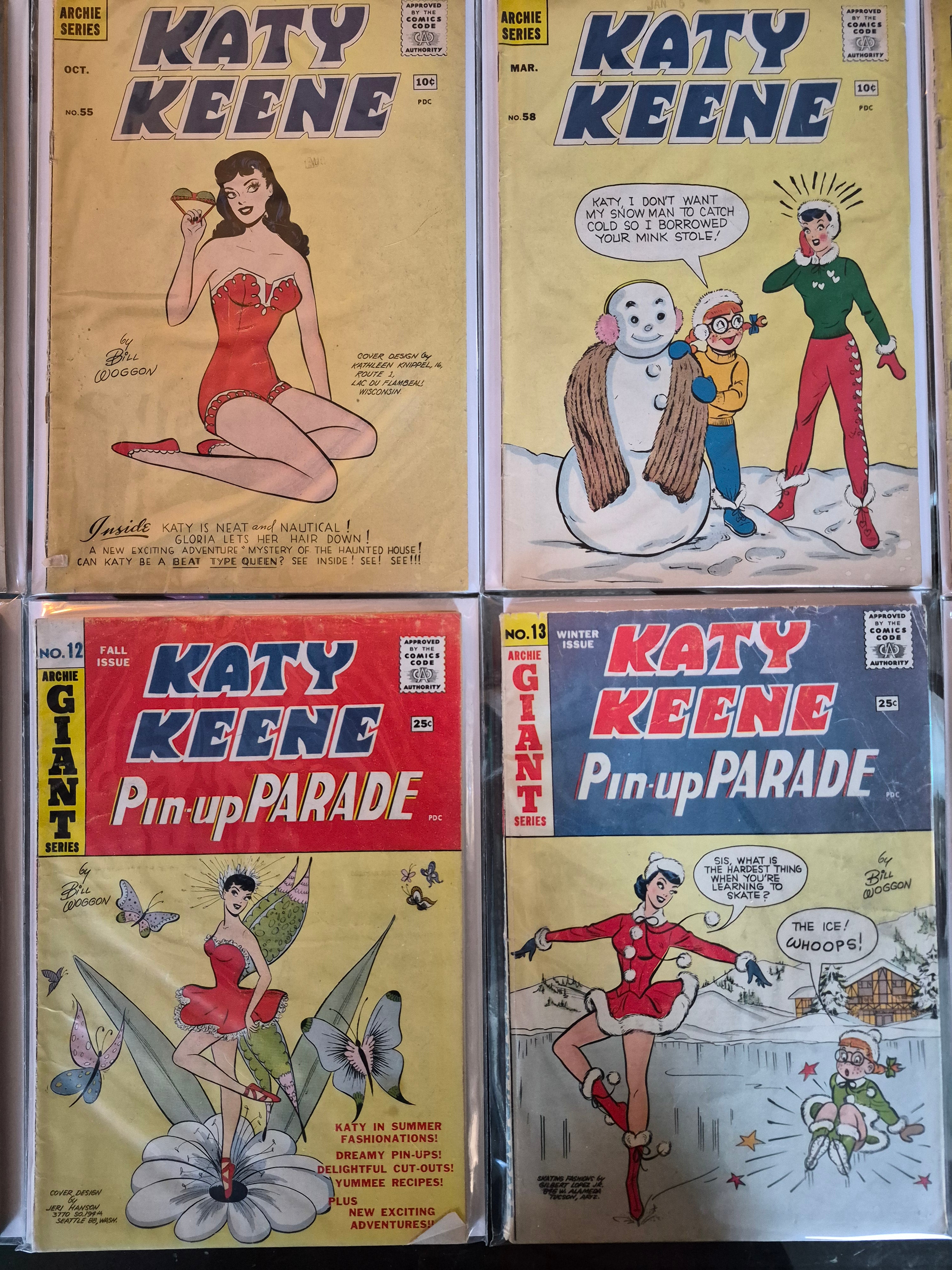 1958-1961 Katy Keene Comic Books (12 in total)