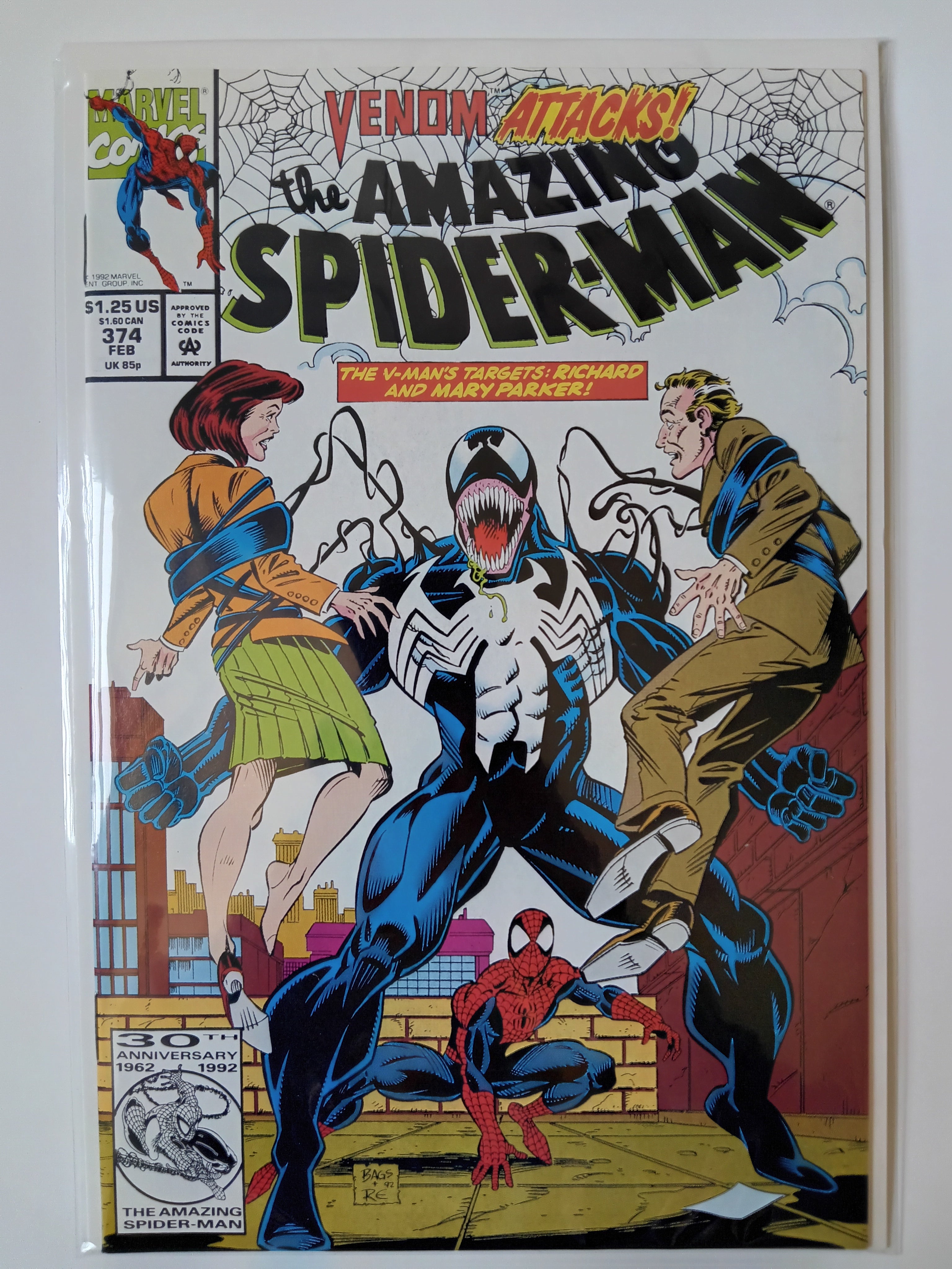 The Amazing Spider-man #373 and #374 Direct Edition Marvel Comic Books