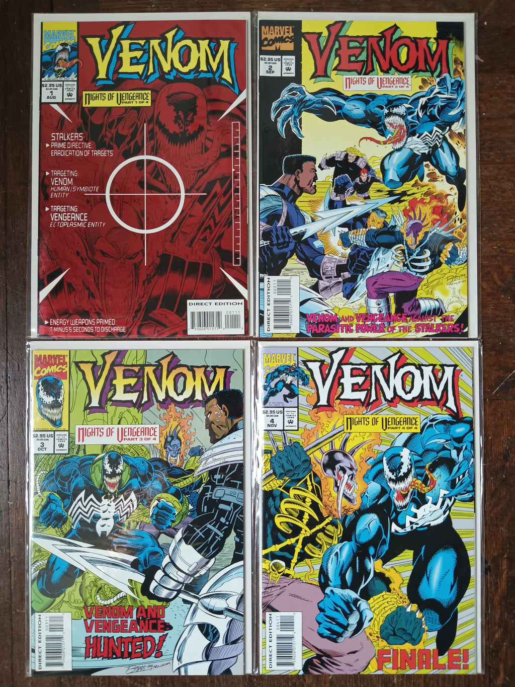 Venom: Nights of Vengeance #1-4 Complete Mini Series Direct Edition Marvel Comic Books