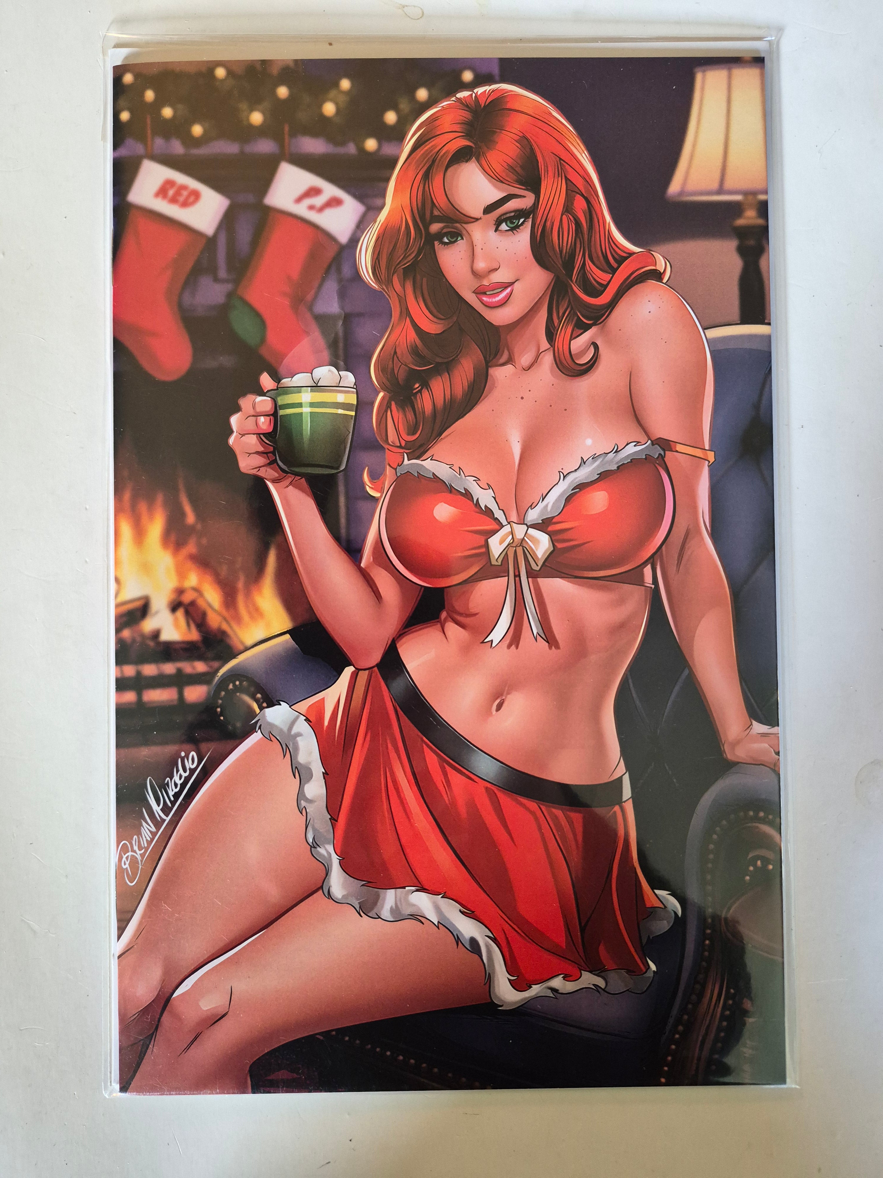 Duty Calls Girls 3 Tuxedo Tiger Comics Santa's Night In Nice Cover Limited to 50