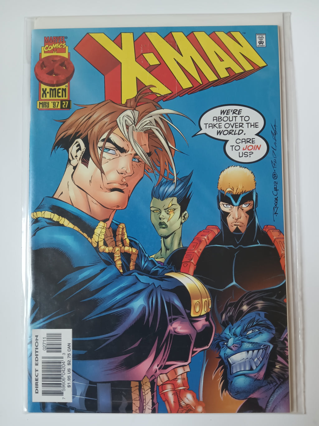 X Man -1,1-10,25-28 Marvel Comic Books All in Great Condition Bagged and Boarded