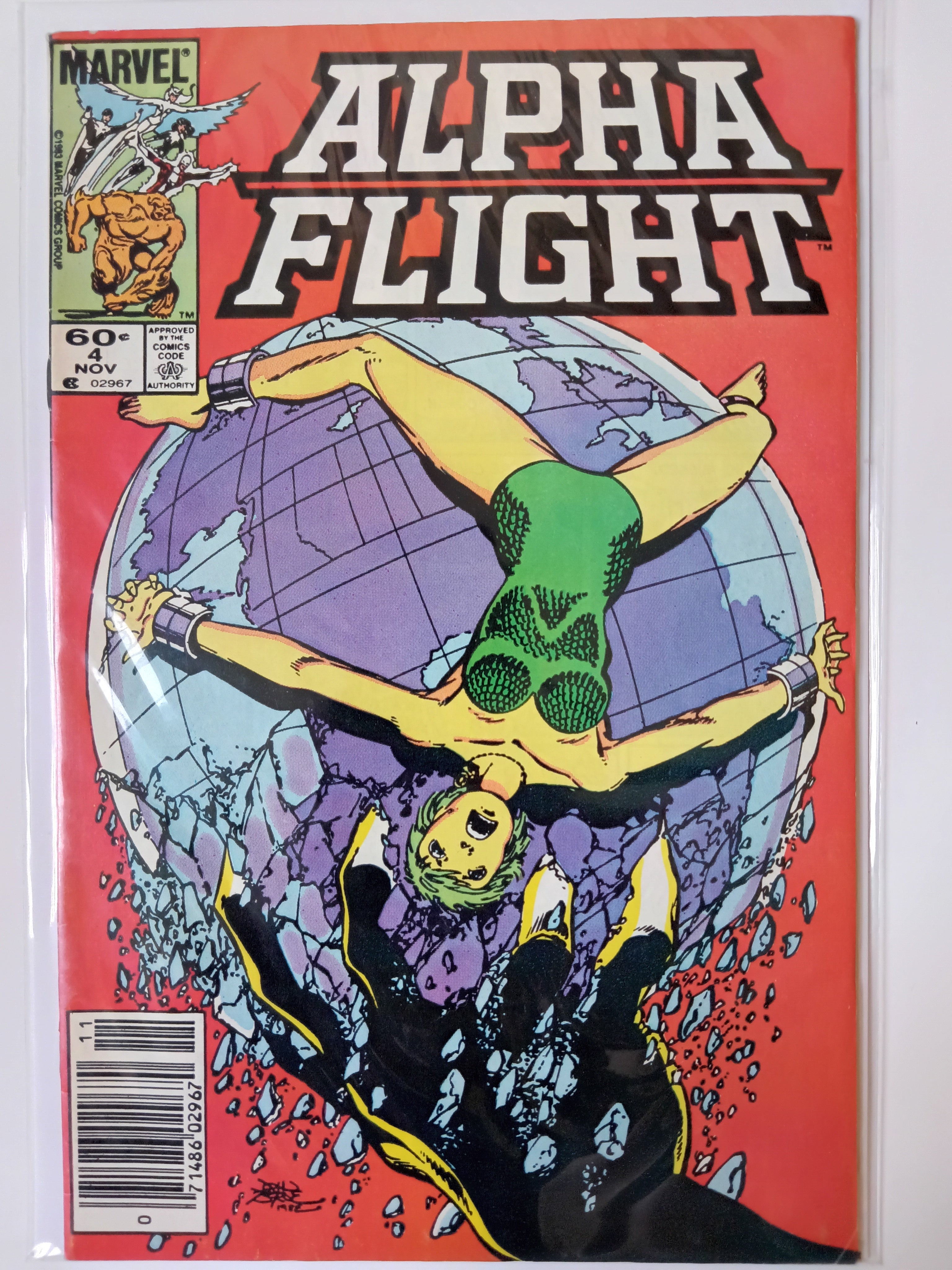 Alpha Flight #1-5 Marvel Comic Books in Great Condition Bagged and Boarded