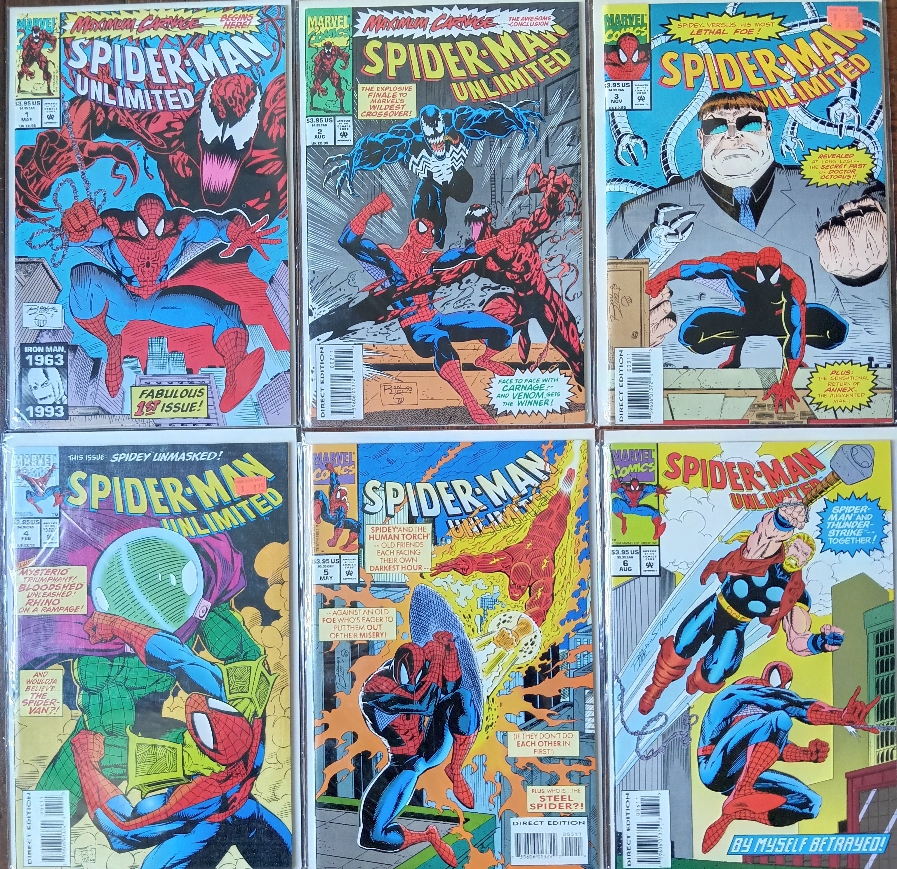 Spider-Man Unlimited #1-12 Direct Edition Marvel Comic Books