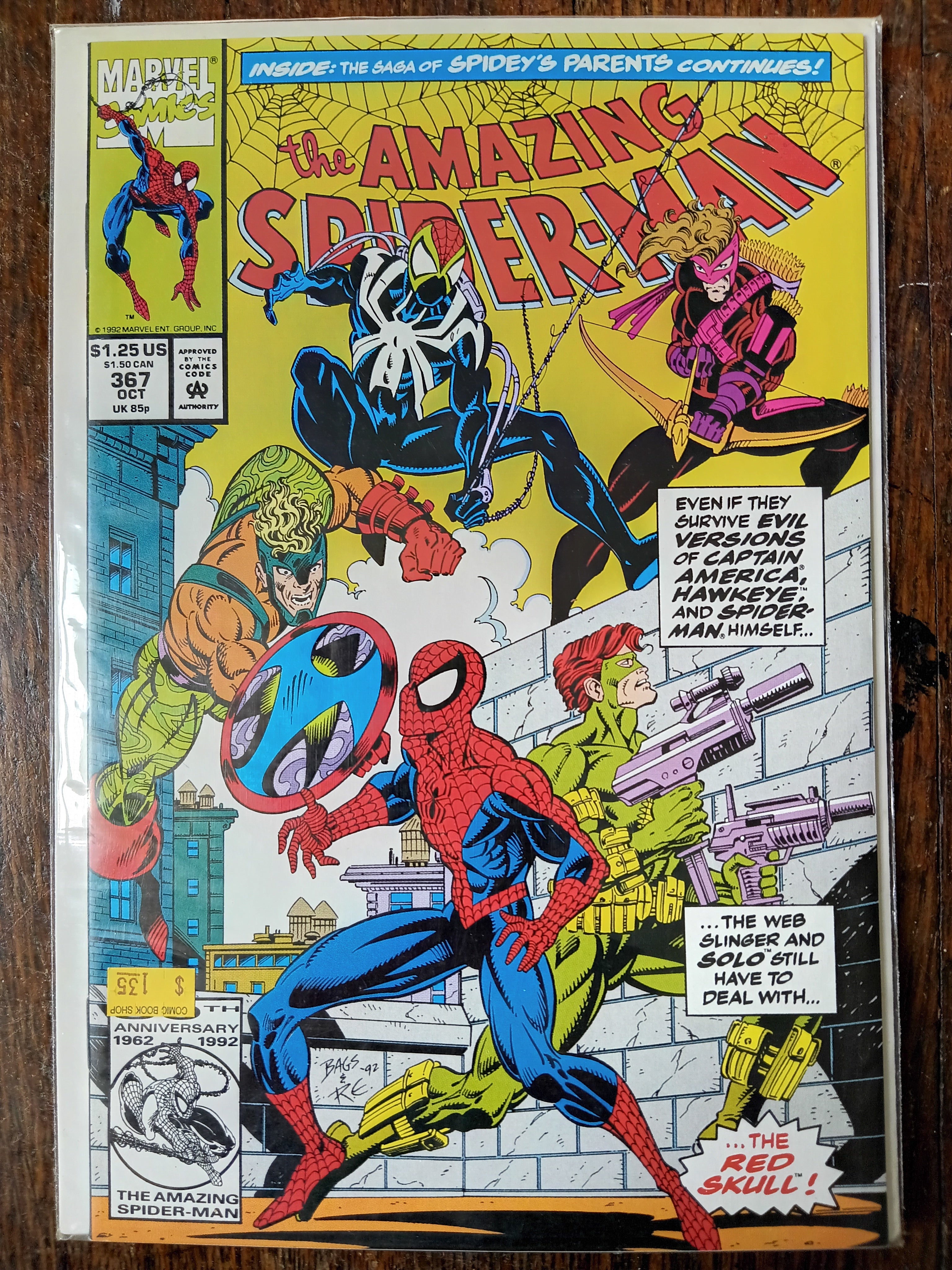 The Amazing Spider-man #364-372 Direct Edition Marvel Comic Books