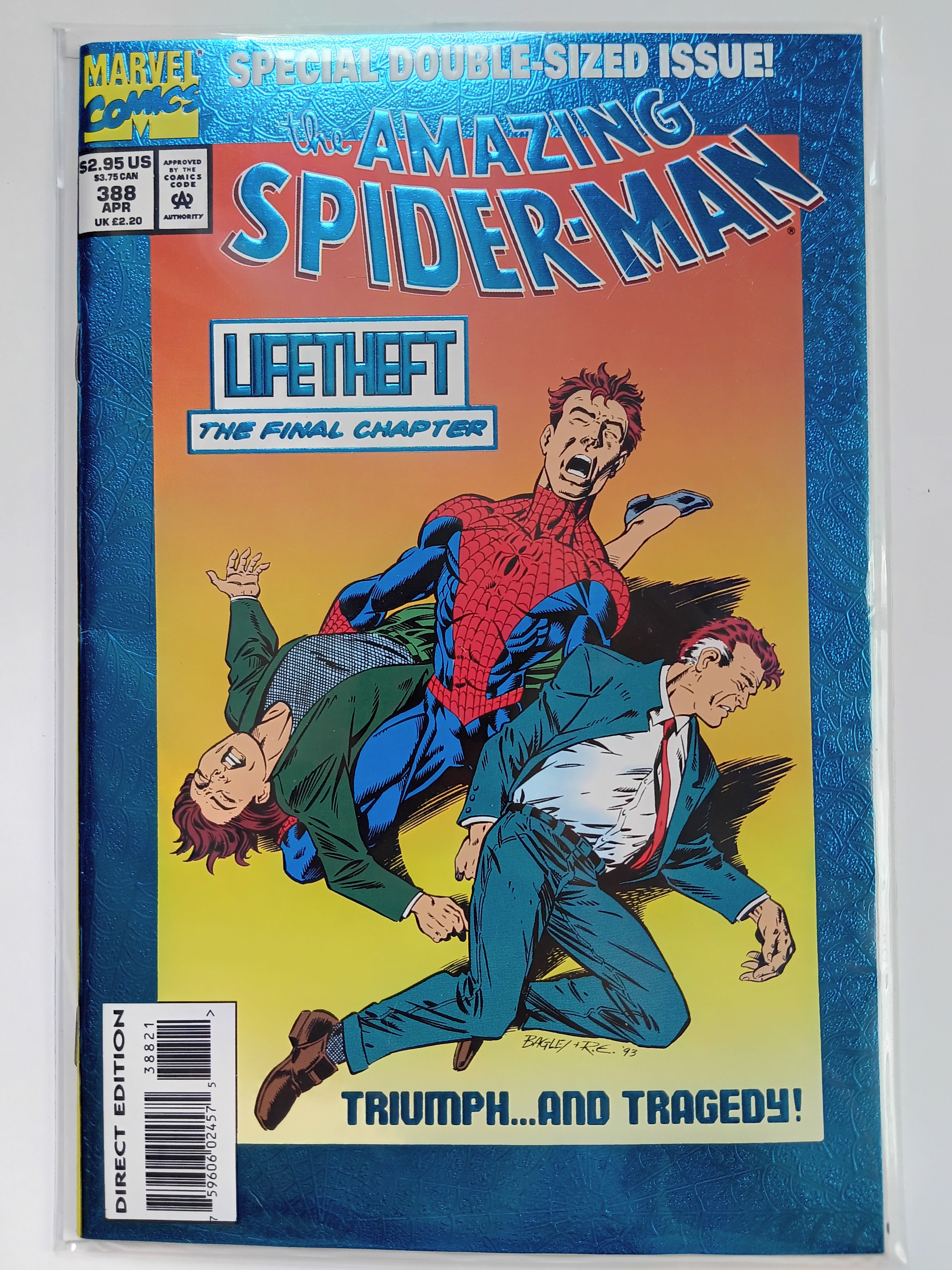 The Amazing Spider-man #386,387,388 Direct Edition Marvel Comic Books