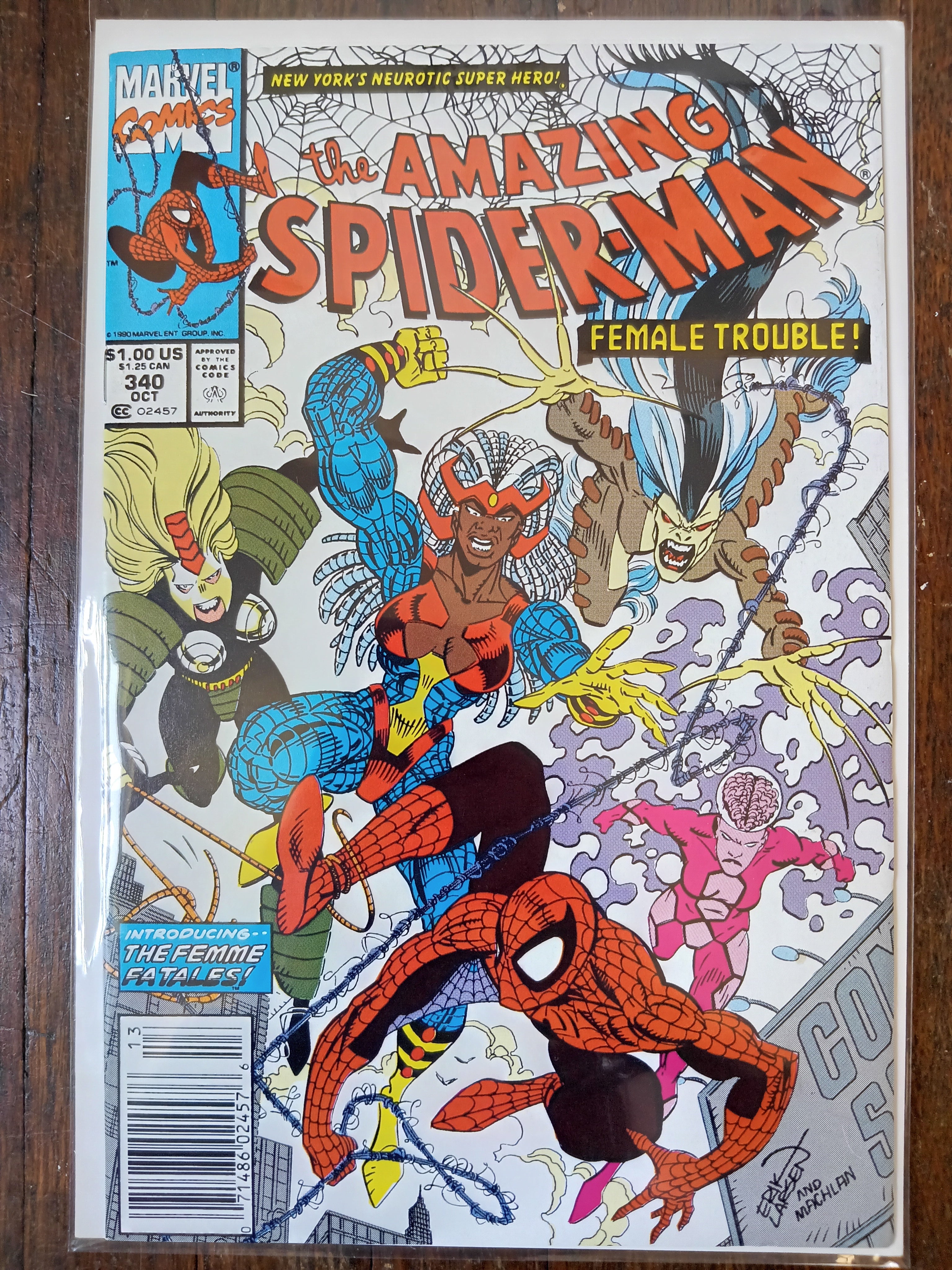 The Amazing Spider-man #340 Newsstand Variant Marvel Comic Book