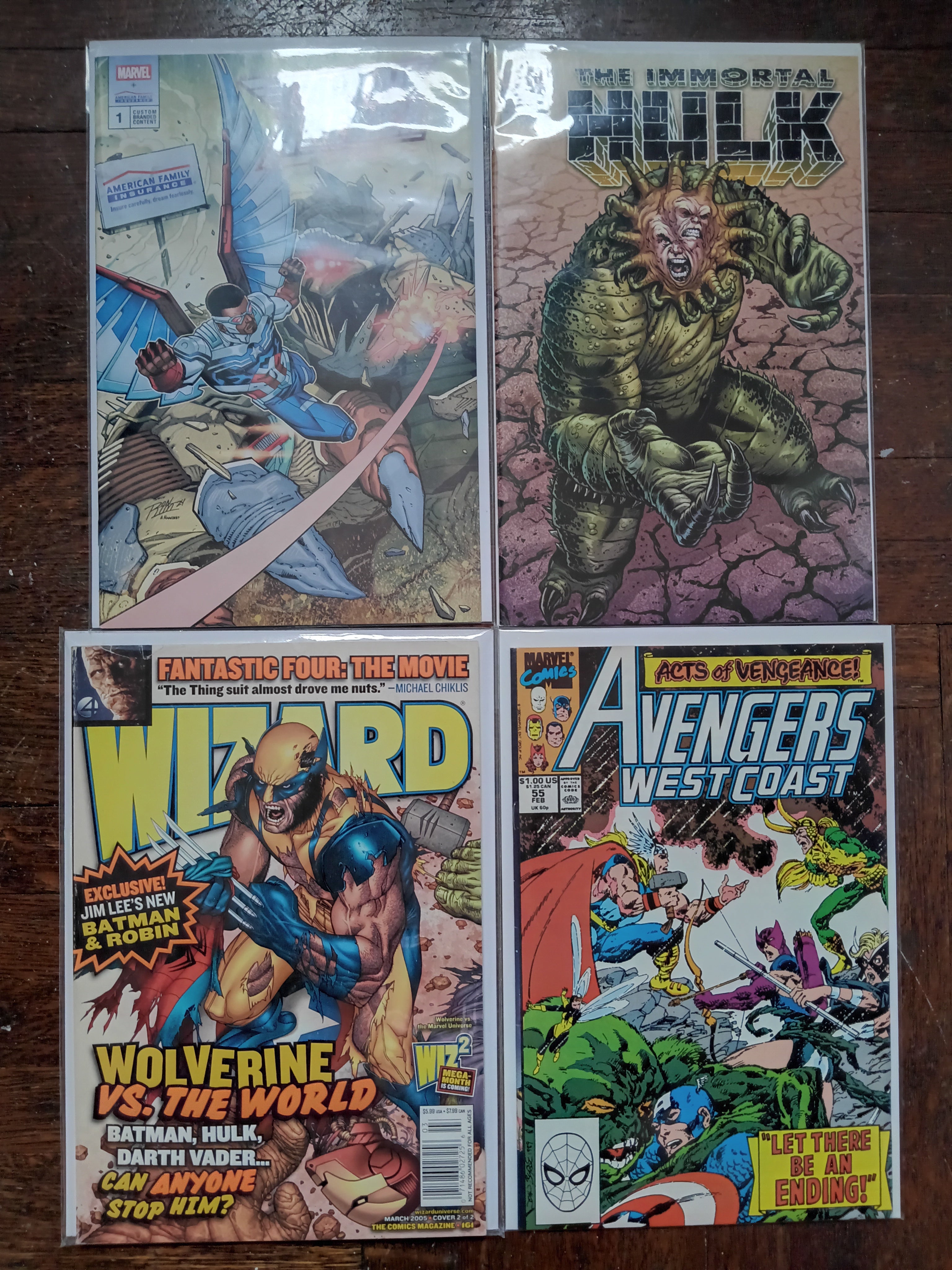 32 Random Marvel Comic Books in Great Condition Bagged and Boarded