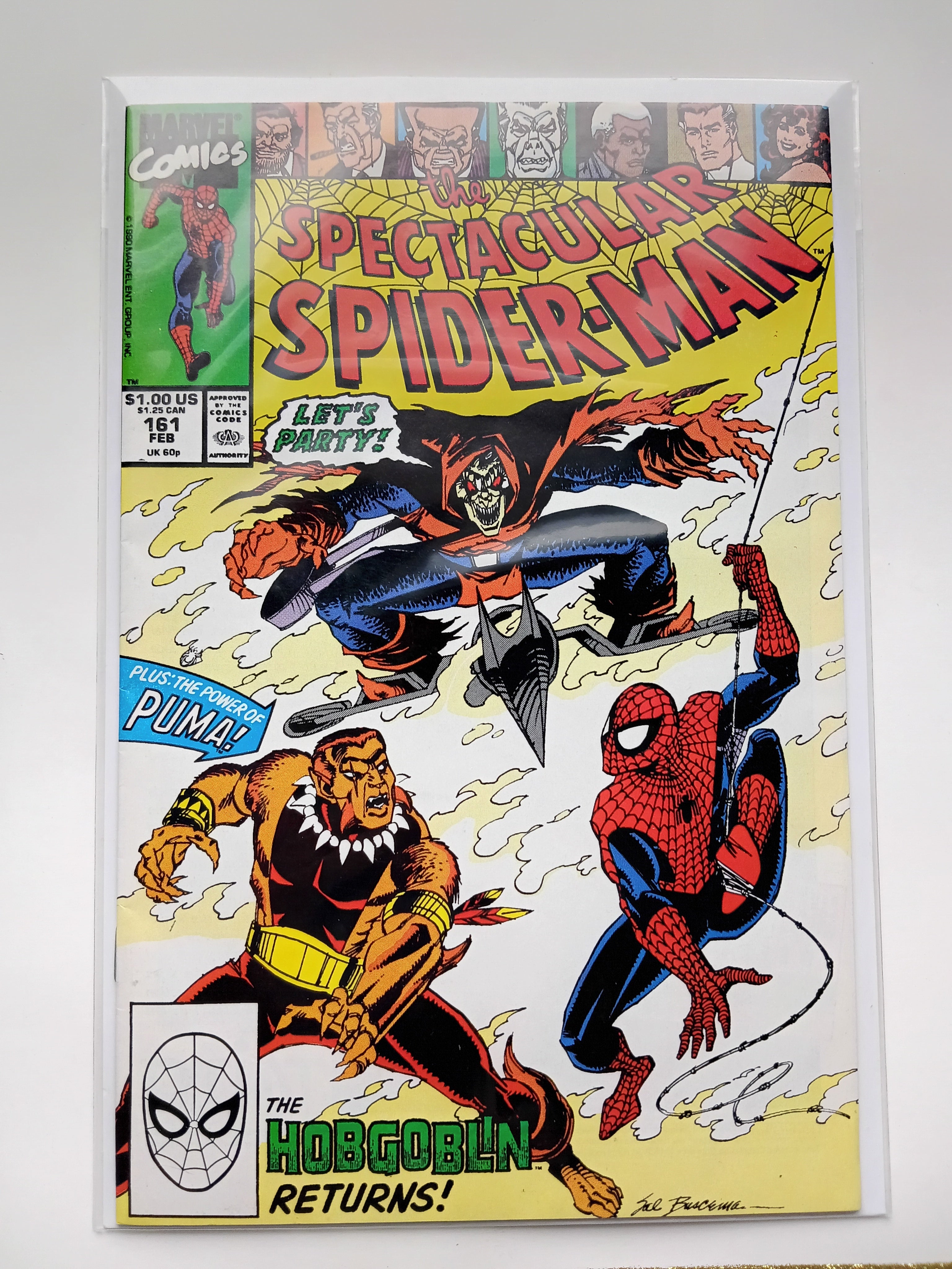 The Spectacular Spider-Man #161 Direct Edition Marvel Comic Book-The Hobgoblin Returns!